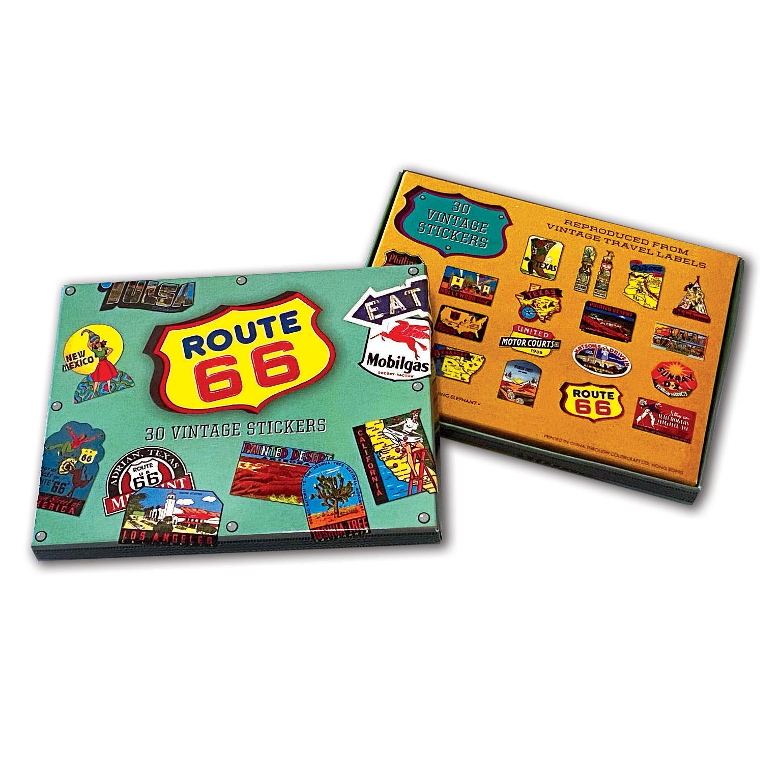  Route 66 Vintage Label Stickers、mySite、ghnorth