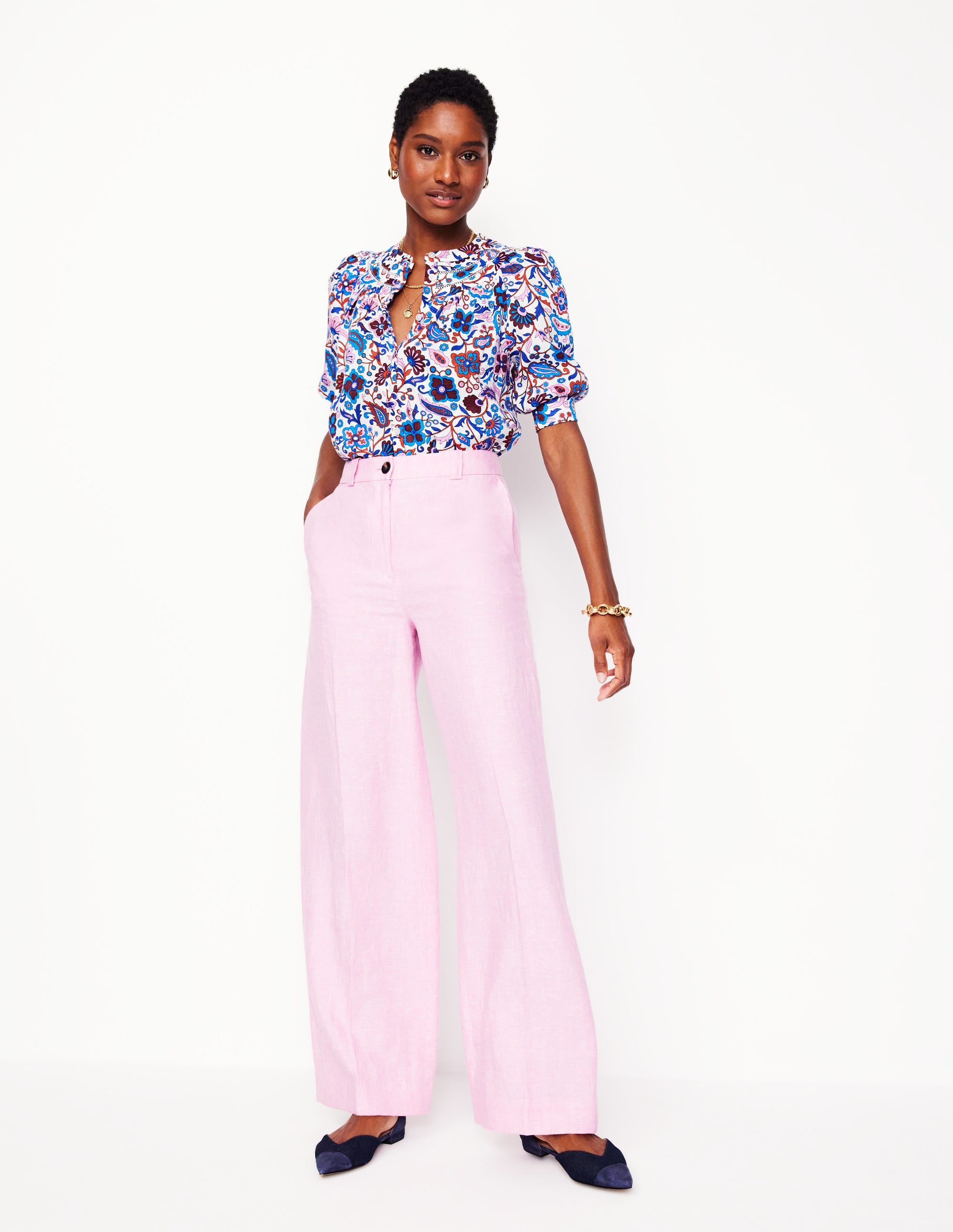  Bea Linen Top-Multi, Oriental Paradise、mySite、ashleygrahame