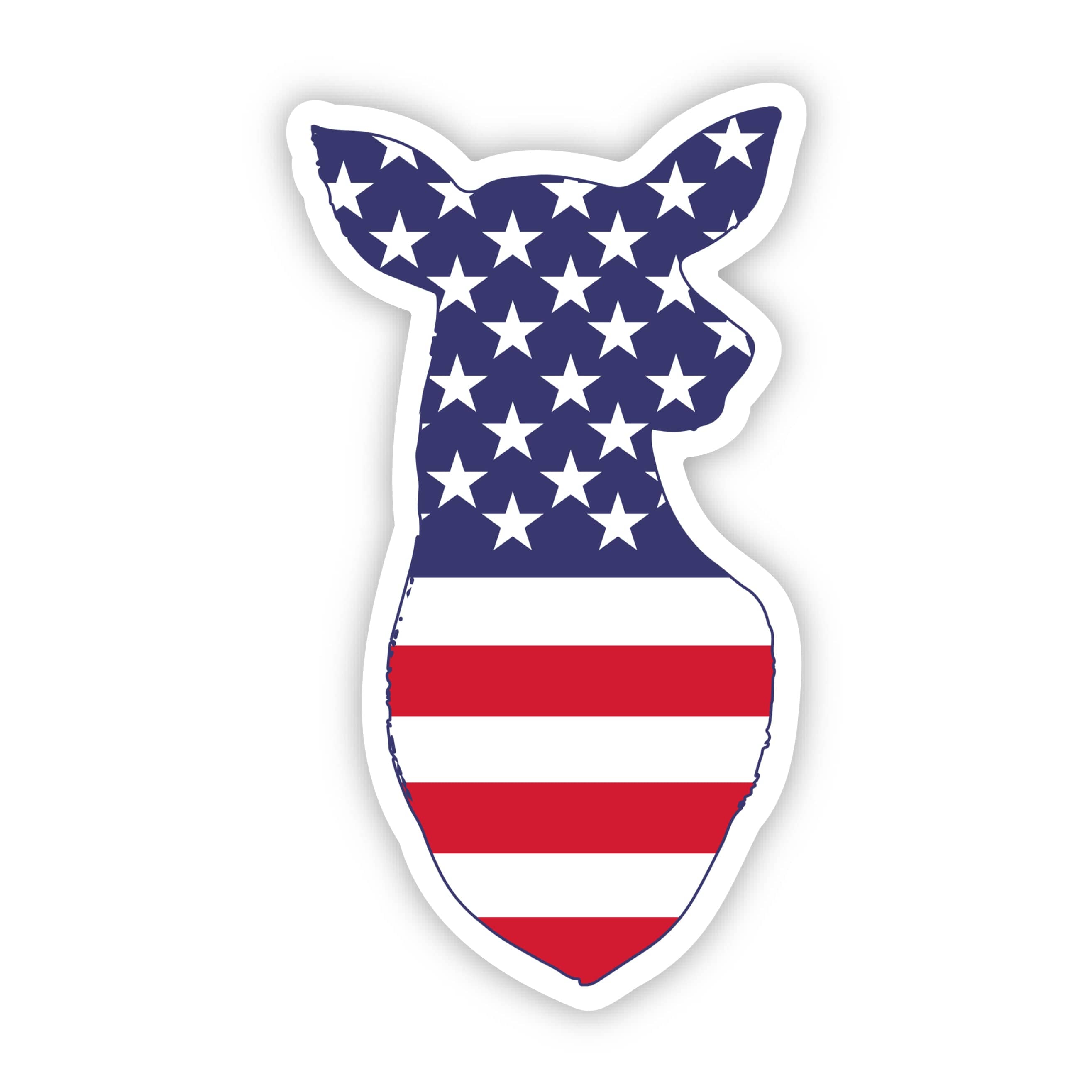 Deer Sticker - American Flag、mySite、elrpsem3k