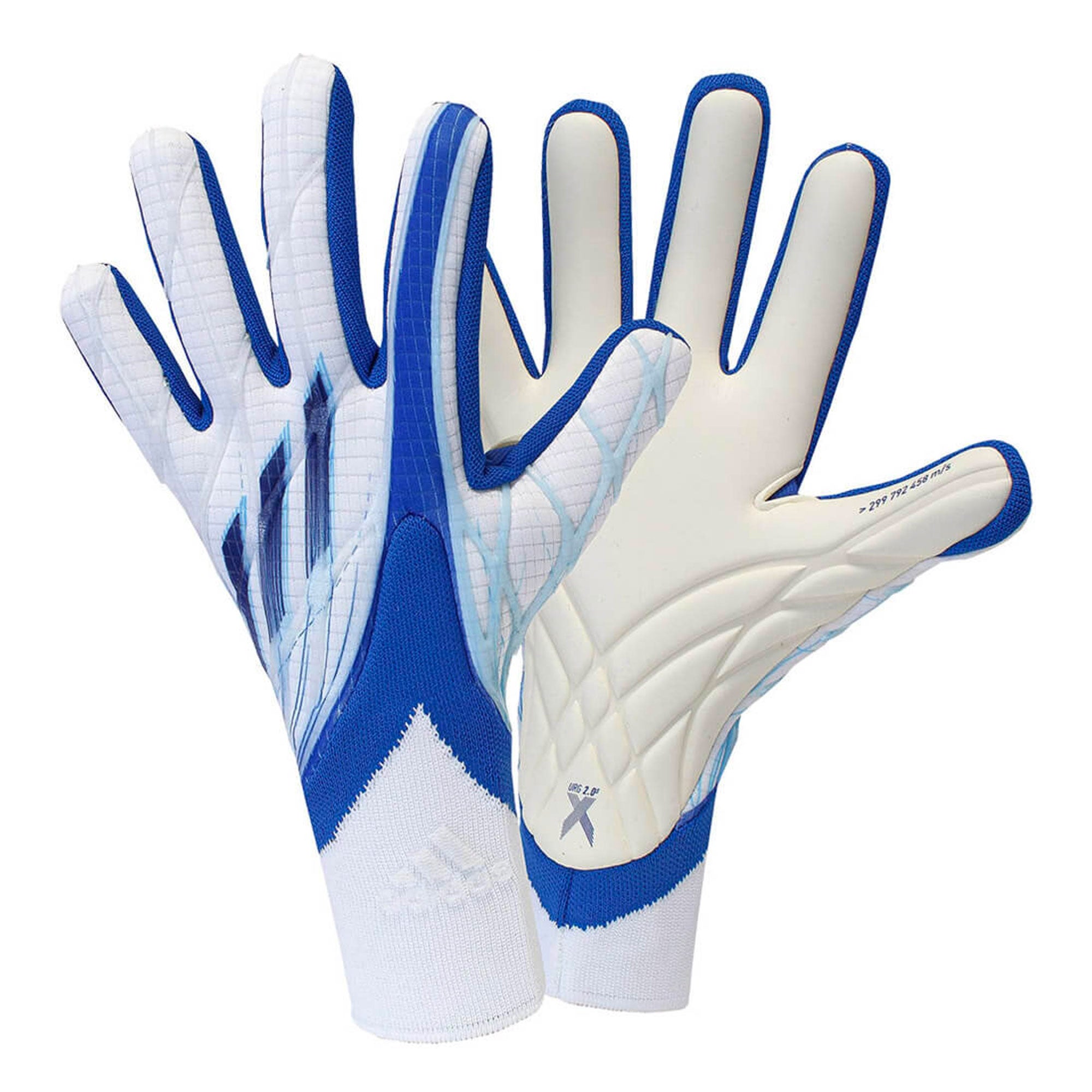 adidas Men's X Pro Goalkeeper Gloves White/Hi Res Blue、mySite、noshort