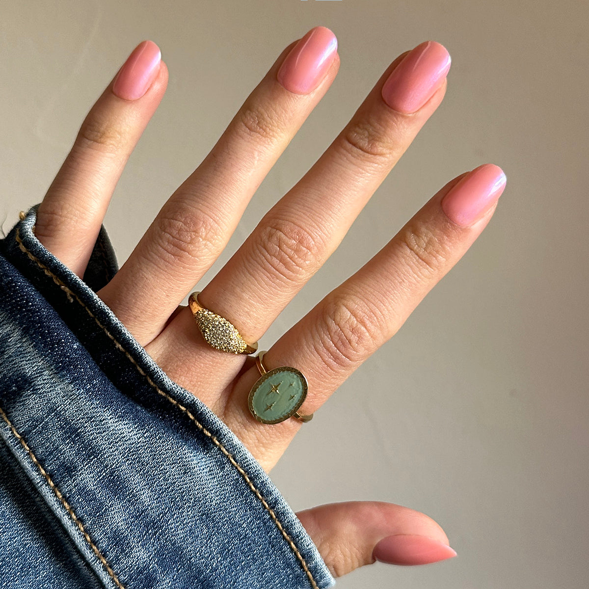 Olive Y'all | Short | Round - Tab Press-On、mySite、solidvoid