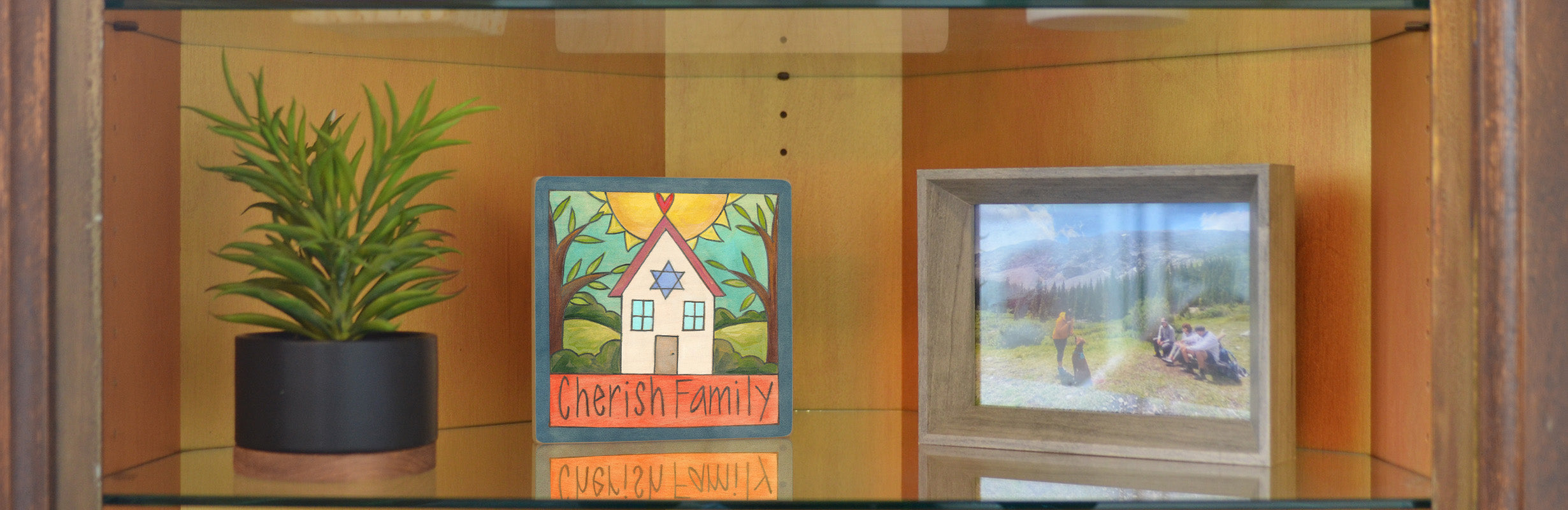 L'Chaim Wood 6x6 Plaque、mySite、g9winljtr