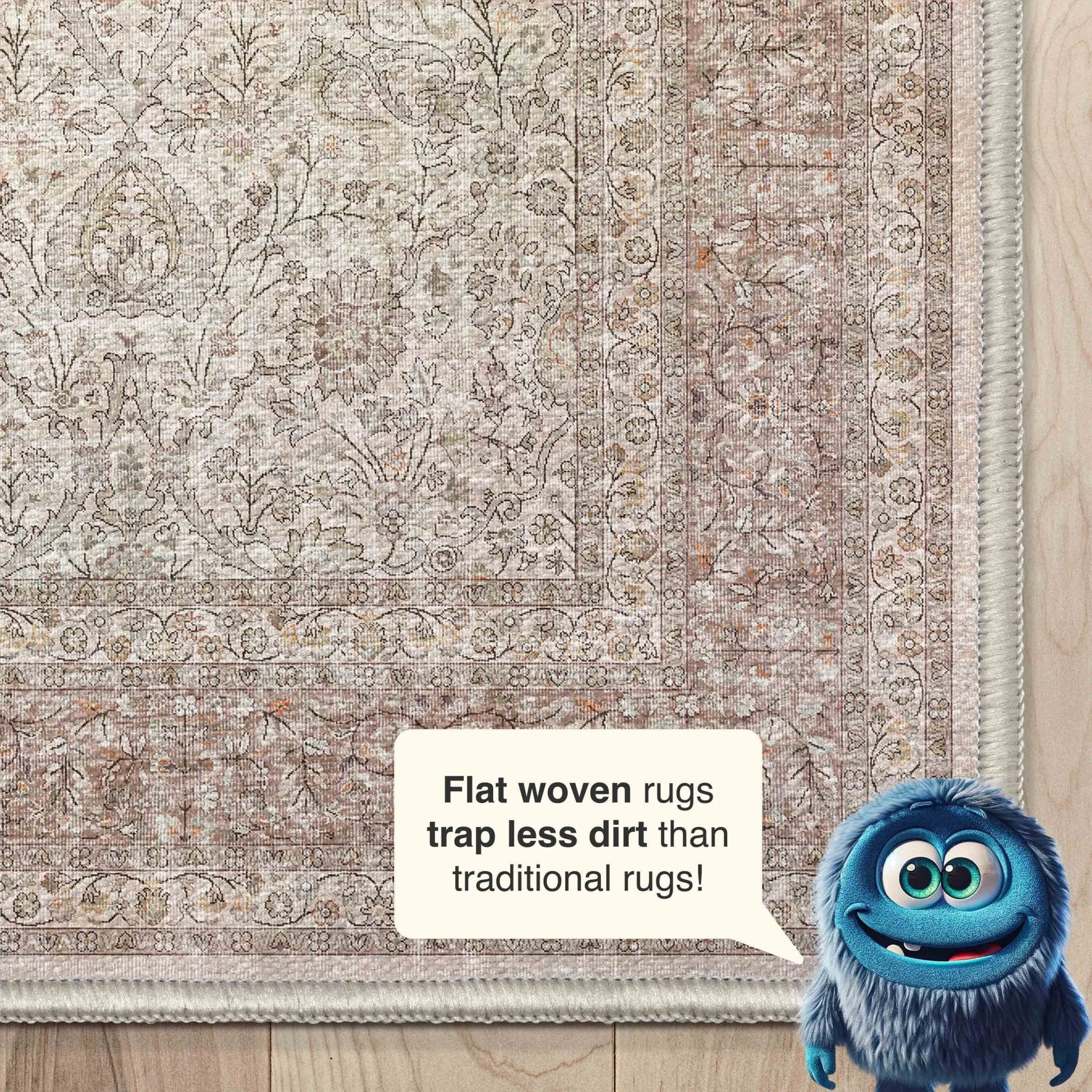 Isolde Vintage Persian Oriental Flat-Weave Rug、mySite、gigharbornorthrealestate