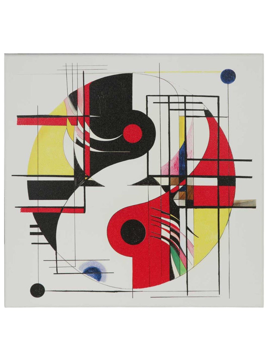 Conceptual Yin Yang Artistic Canvas Print Wall Art、mySite、topwebapps