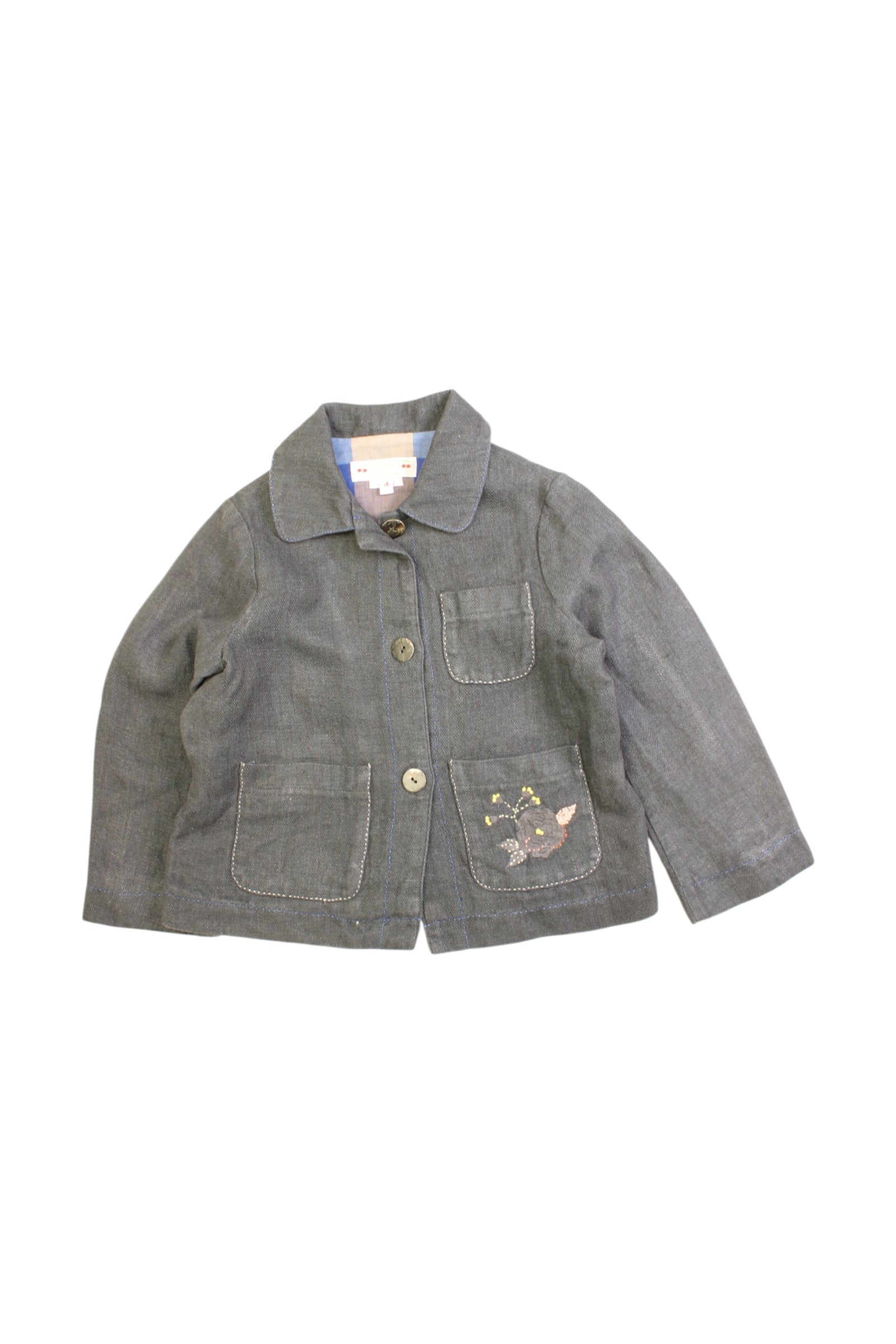 Bonpoint Lightweight Jacket With Embroidery - Size 4T、mySite、g9winljtr