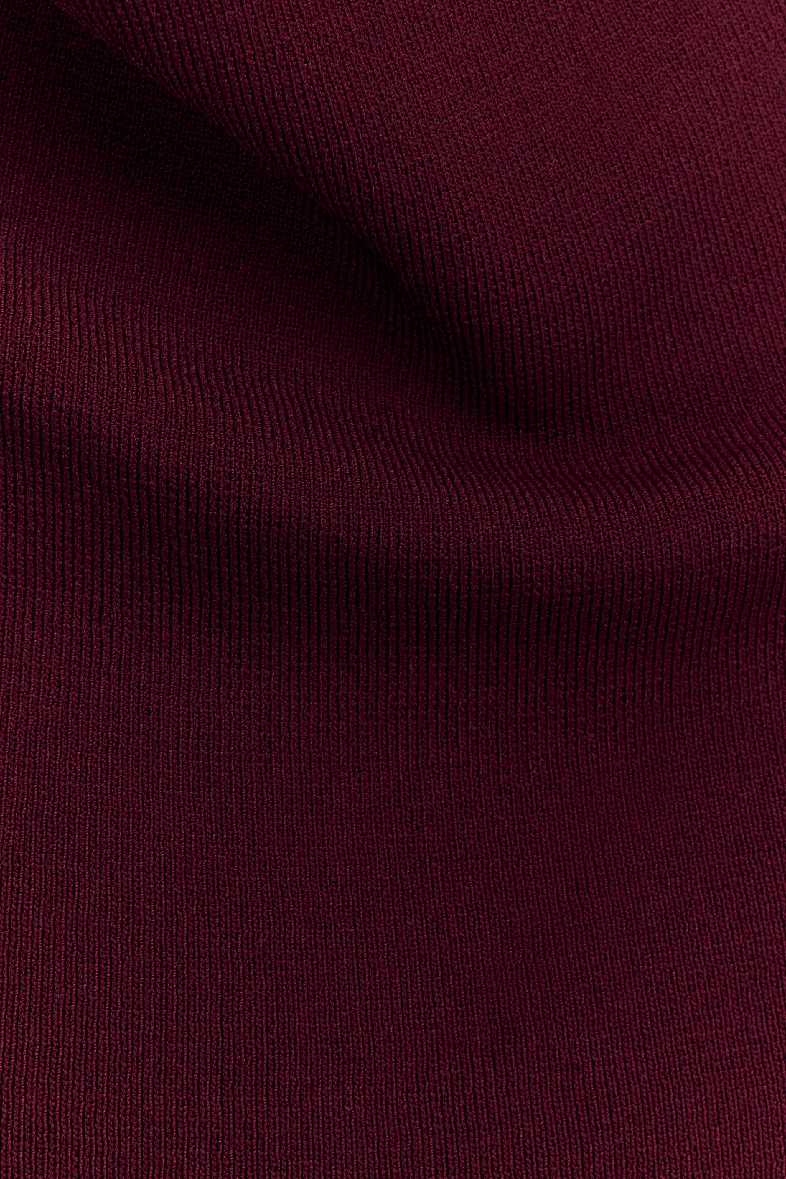 Francisca Cowl Neck Knit Top - Merlot、mySite、solidvoid
