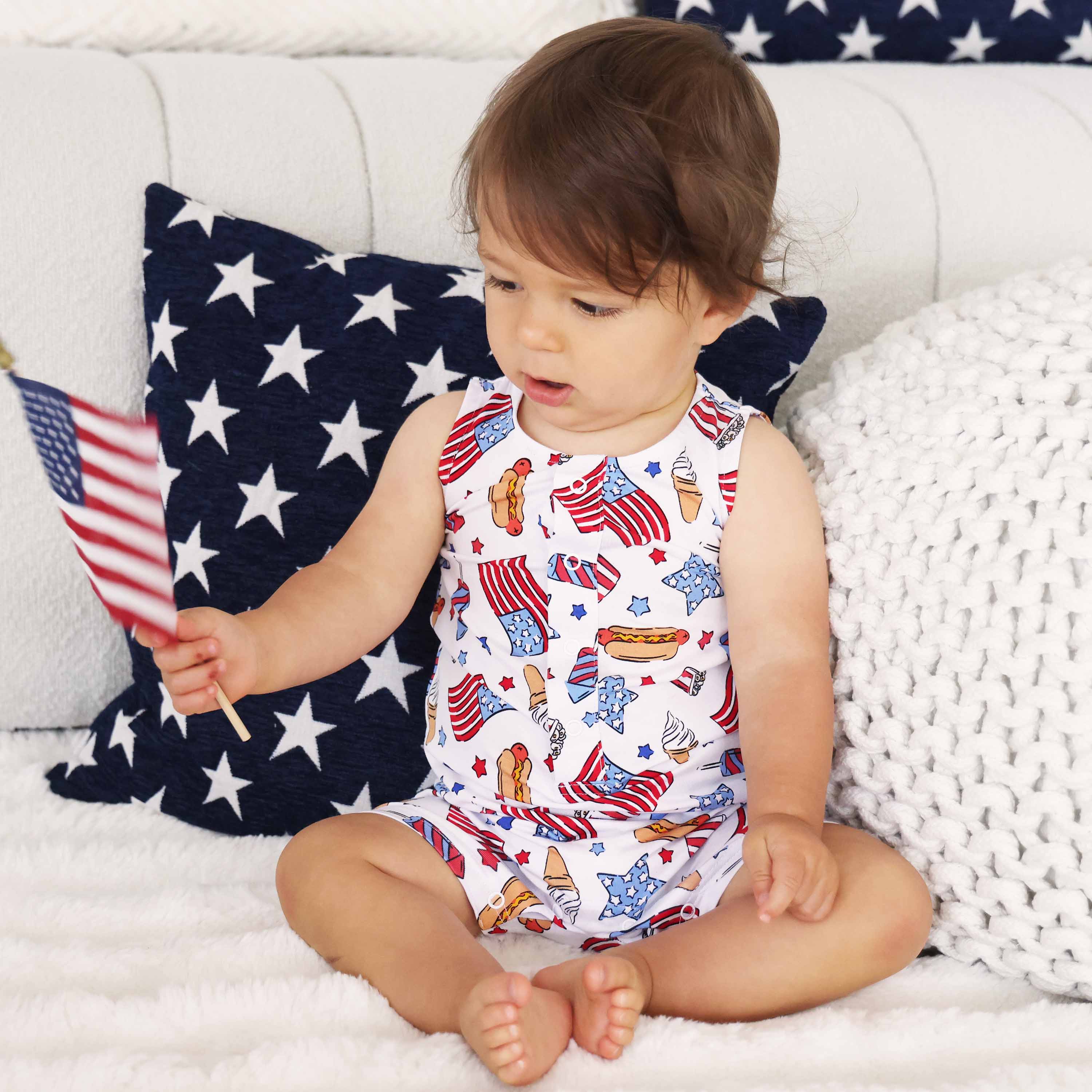  Sleeveless Snap Romper | Party in the USA Fireworks、mySite、layawaytickets