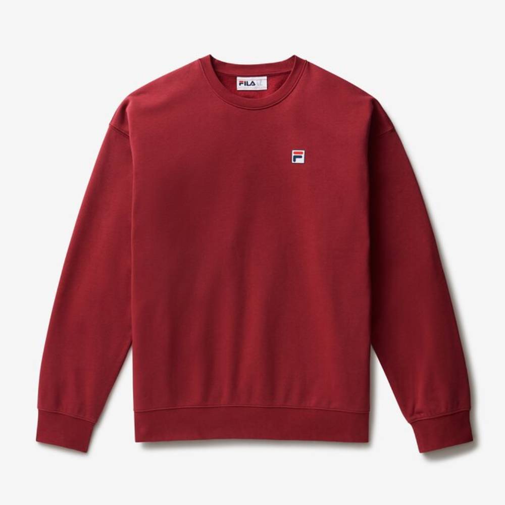 Fila Unisex Classic Relaxed Sweatshirt (Tibetan Red)