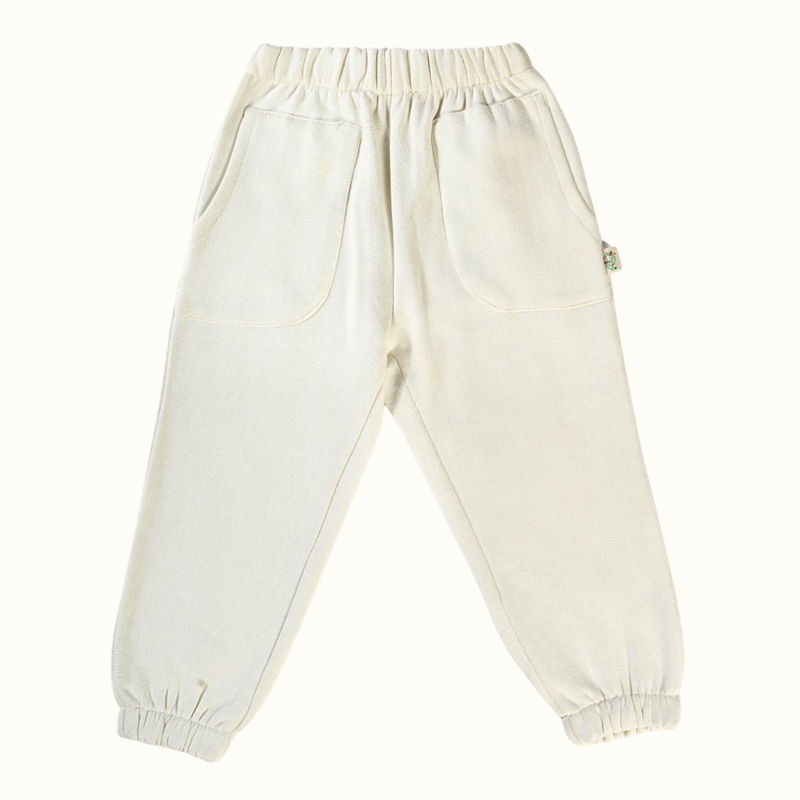 Cotton Terry Sweat Pants | Blue, Creme & Maroon | Set of 3、mySite、camillekostekn