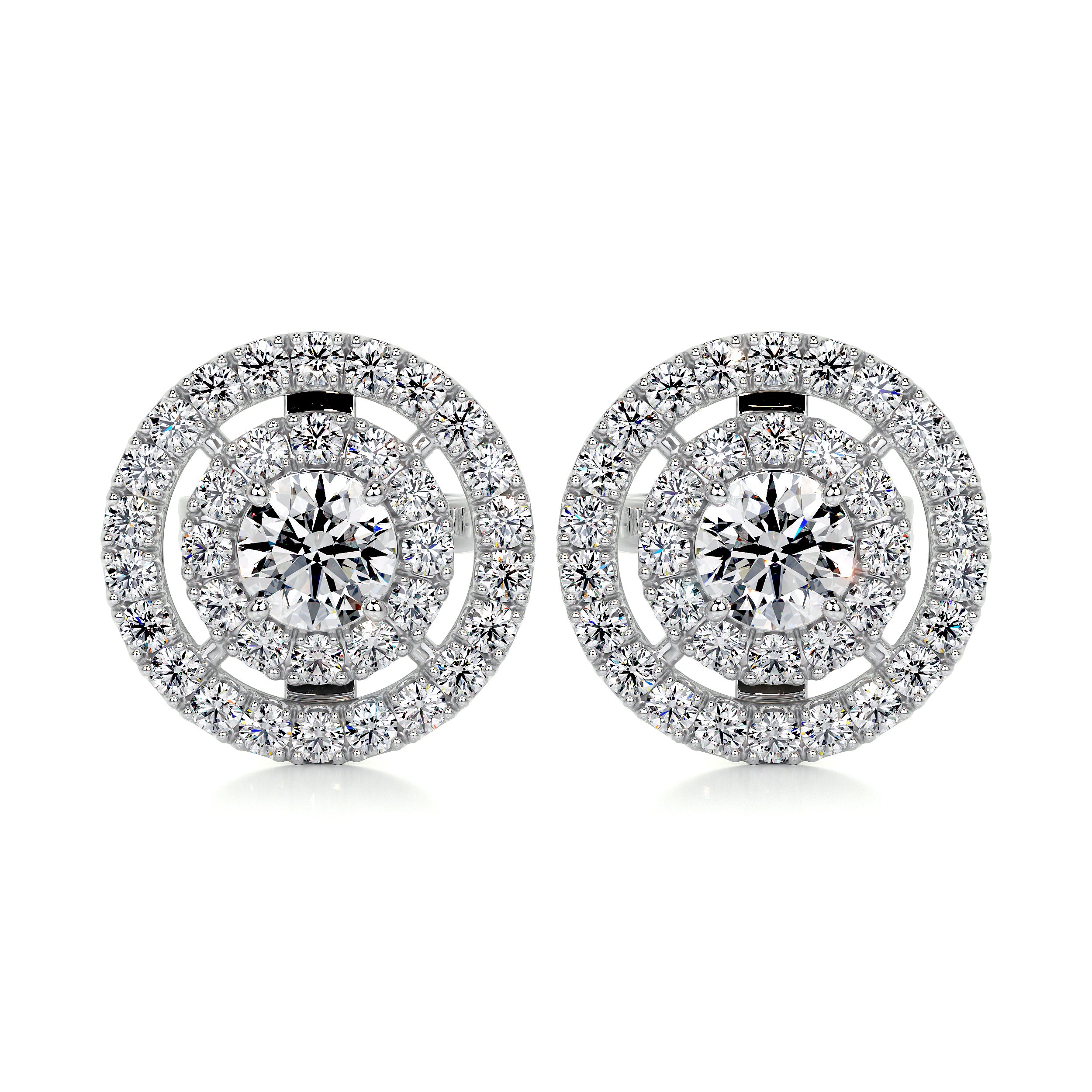 Joan Diamond Earrings (1 Carat) - 18K White Gold、mySite、hinf8tx79
