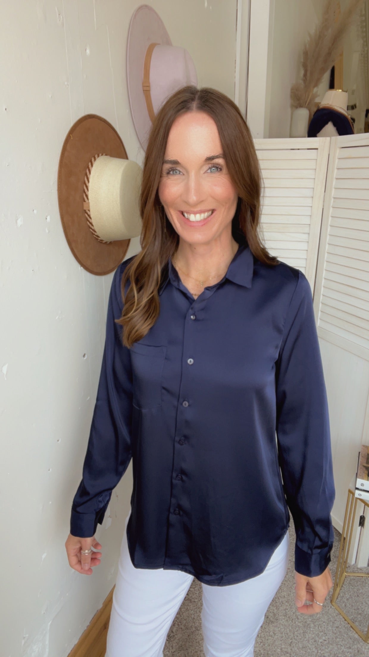 Natasha's Navy Button Down、mySite、garagedoors4me