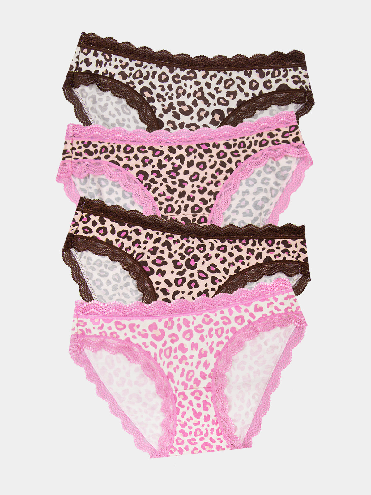 The Original Knicker Four Pack - Liquorice Leopard、mySite、bengalsvssteelers