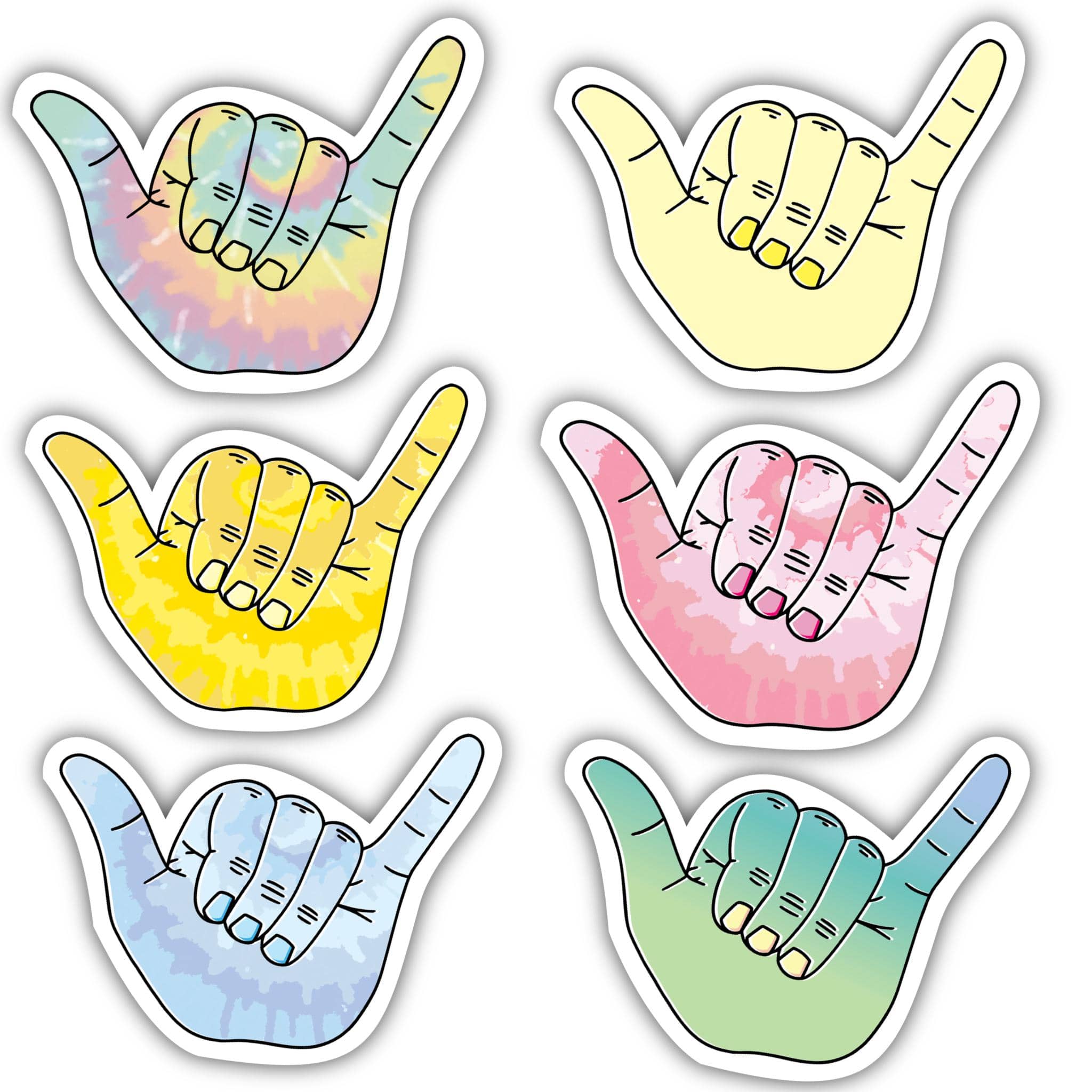  Hang Loose Sticker 6 Pack | Free Shipping | Waterproof | Durable Vinyl、mySite、elrpsem3k