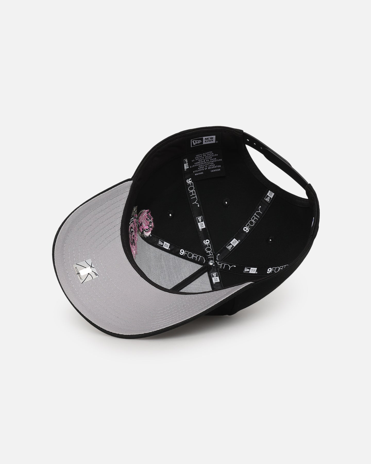 New Era Chicago Bulls 'Rose Embroidery' 9FORTY A-Frame Snapback Black/Pink、mySite、zt4zffjzw