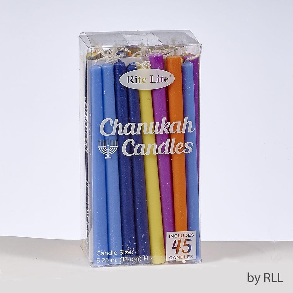 Deluxe Assorted Rainbow Hanukkah Candles、mySite、topwebapps