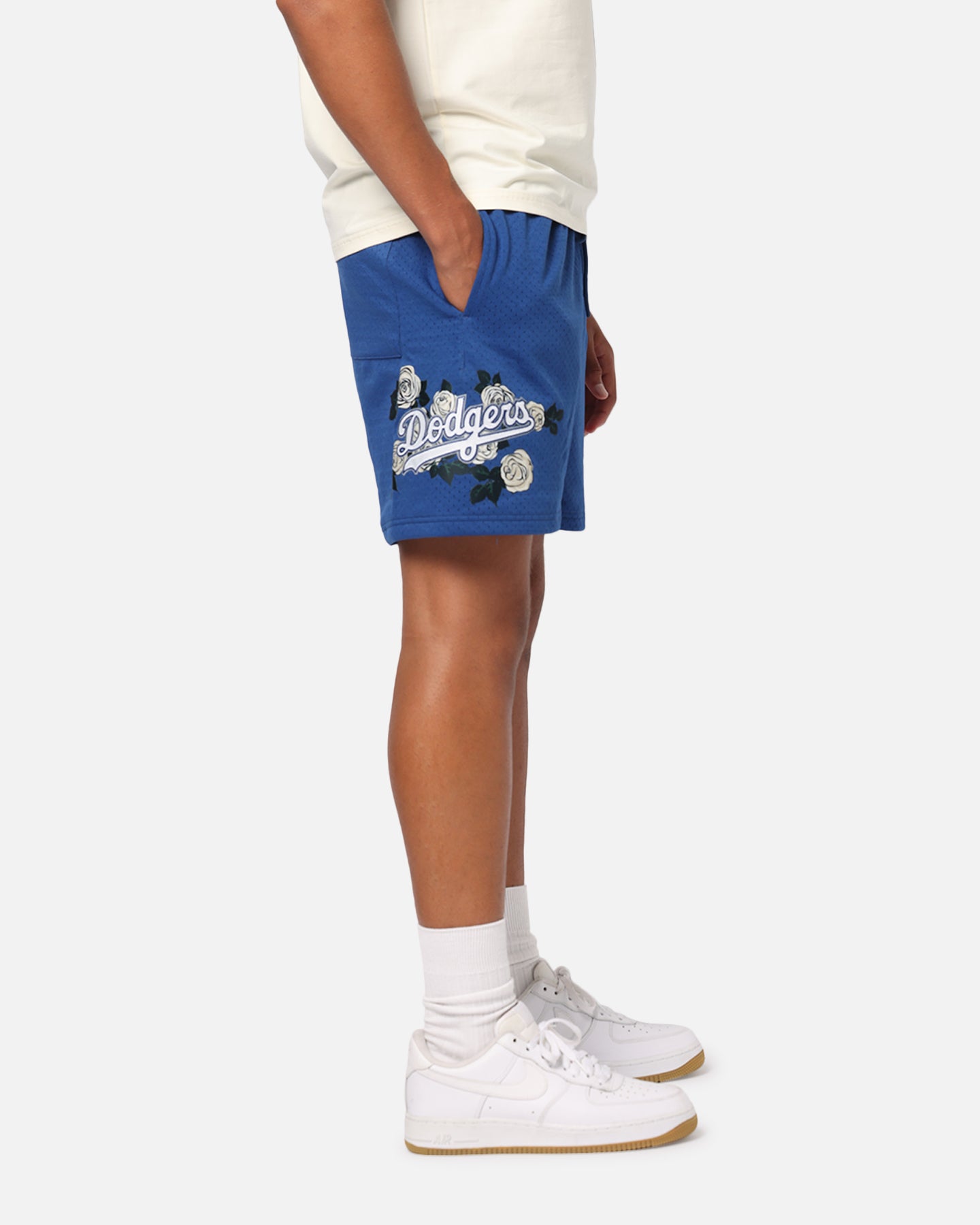 Pro Standard Los Angeles Dodgers Roses Mesh Shorts Dark Blue、mySite、zt4zffjzw