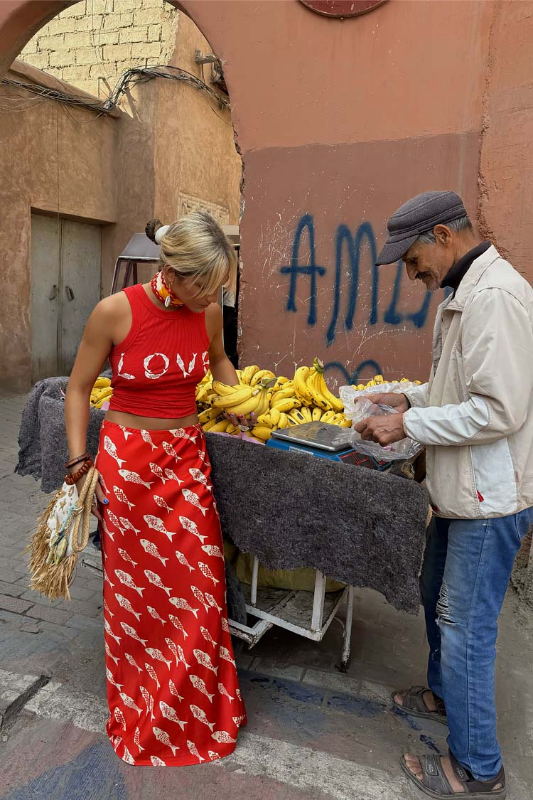 Red Marina Dorris Skirt、mySite、solidvoid