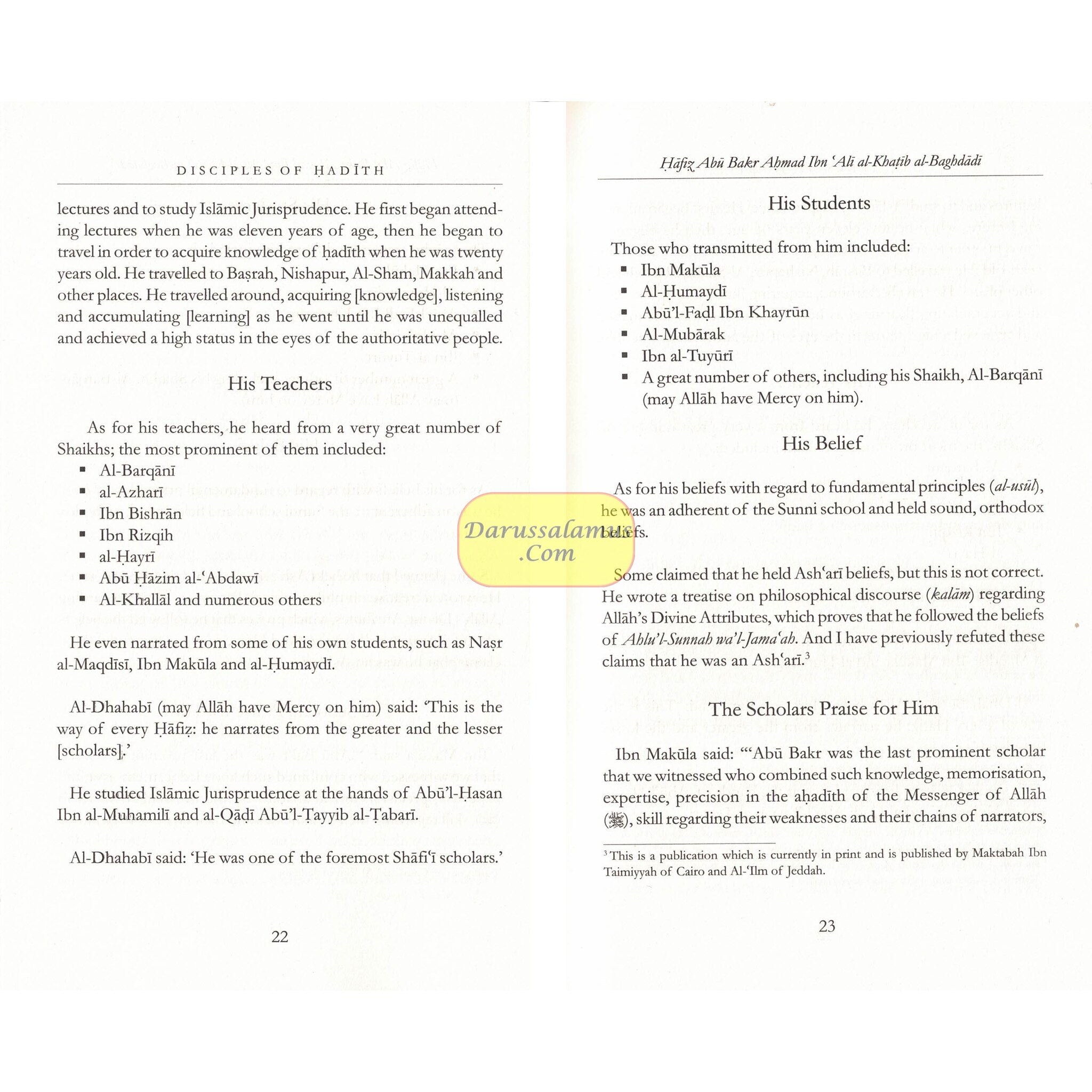 Disciples of Hadith: The Noble Guardians by Imam Al-Khatib al-Baghdadi、mySite、topwebapps