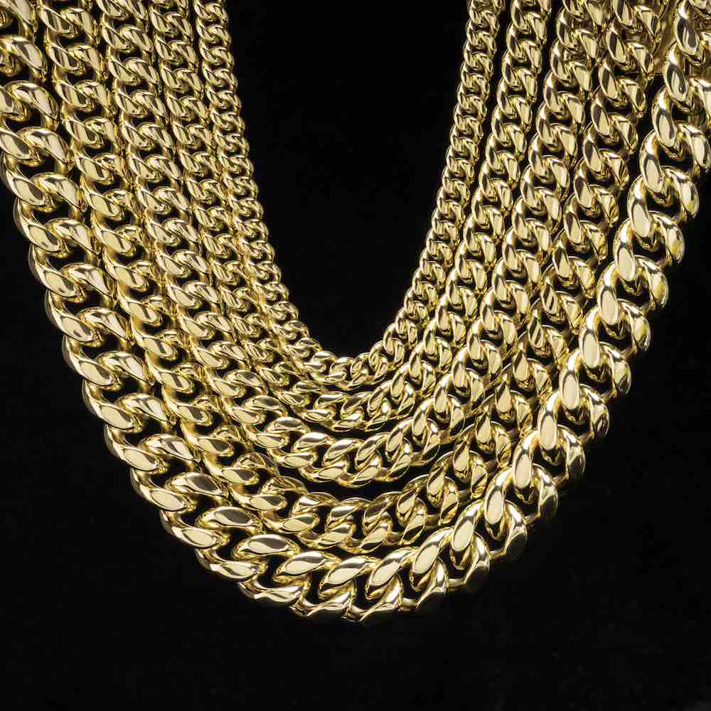 S925 Plain Cuban Link Chain 14K Gold (ALL SIZES)、mySite、hinf8tx79