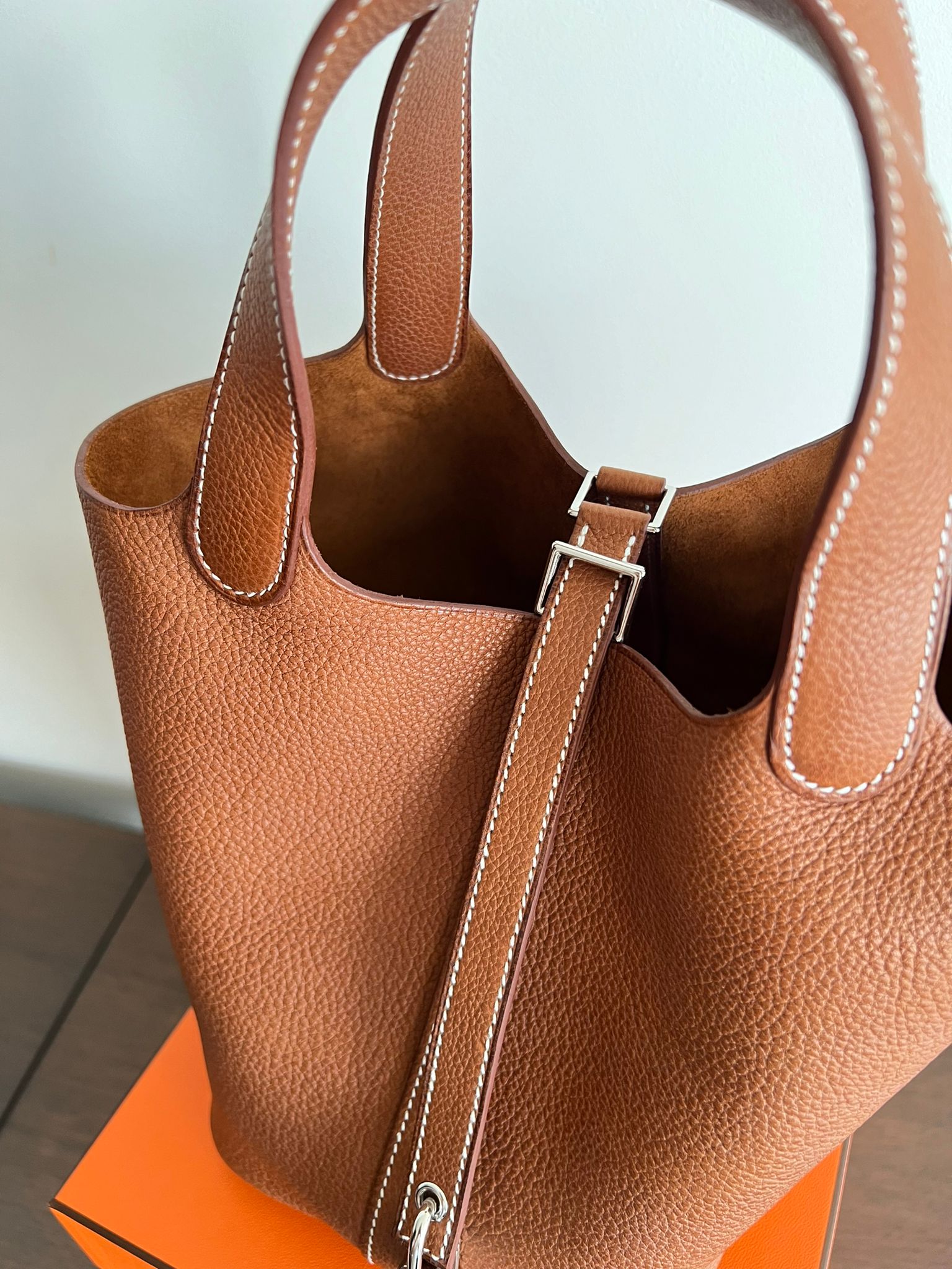 Hermès Picotin 18cm Fauve Barenia PHW、mySite、garminoutage.com