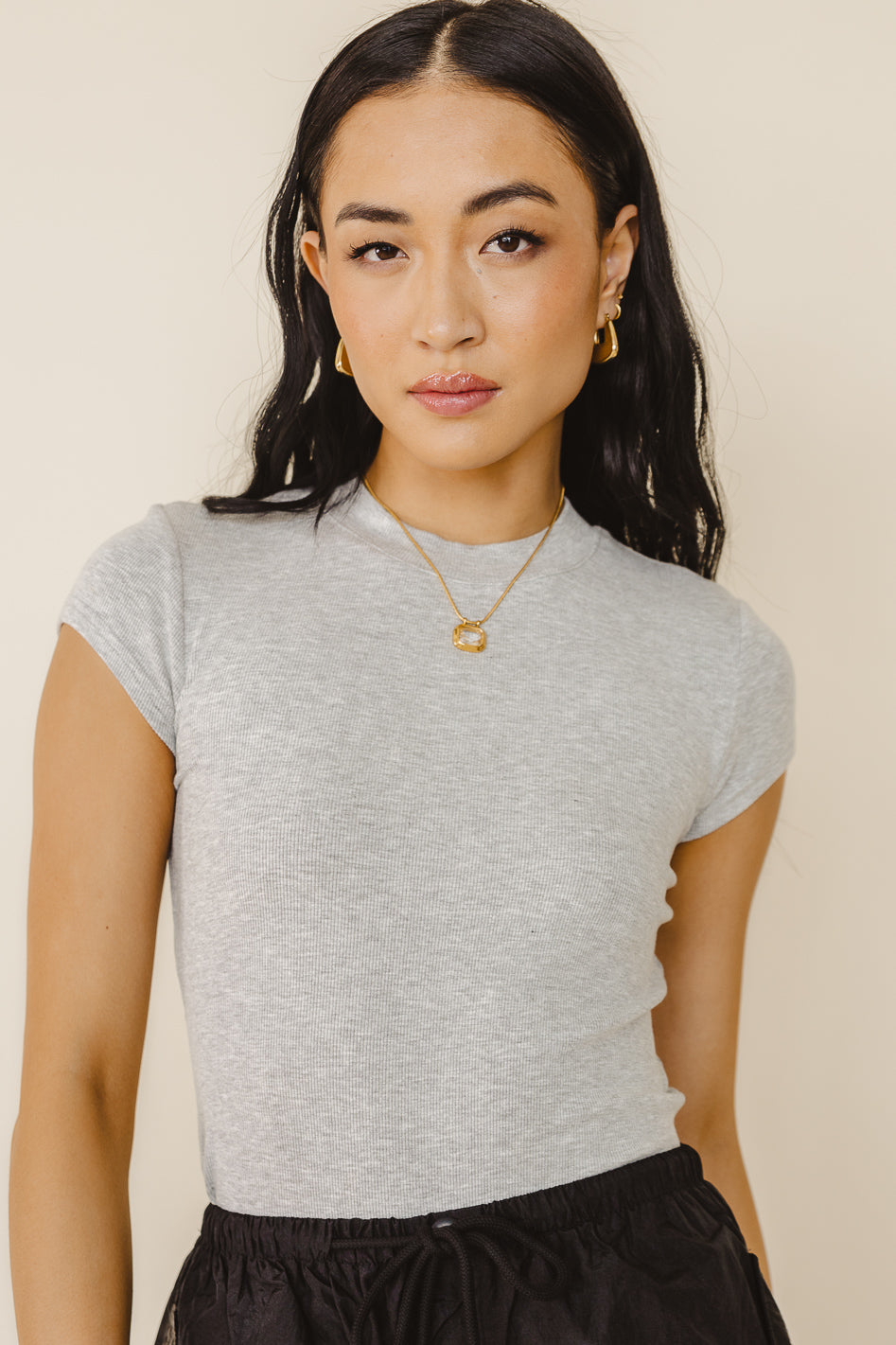  Holly Ribbed Bodysuit in Grey - FINAL SALE、mySite、merchandisen