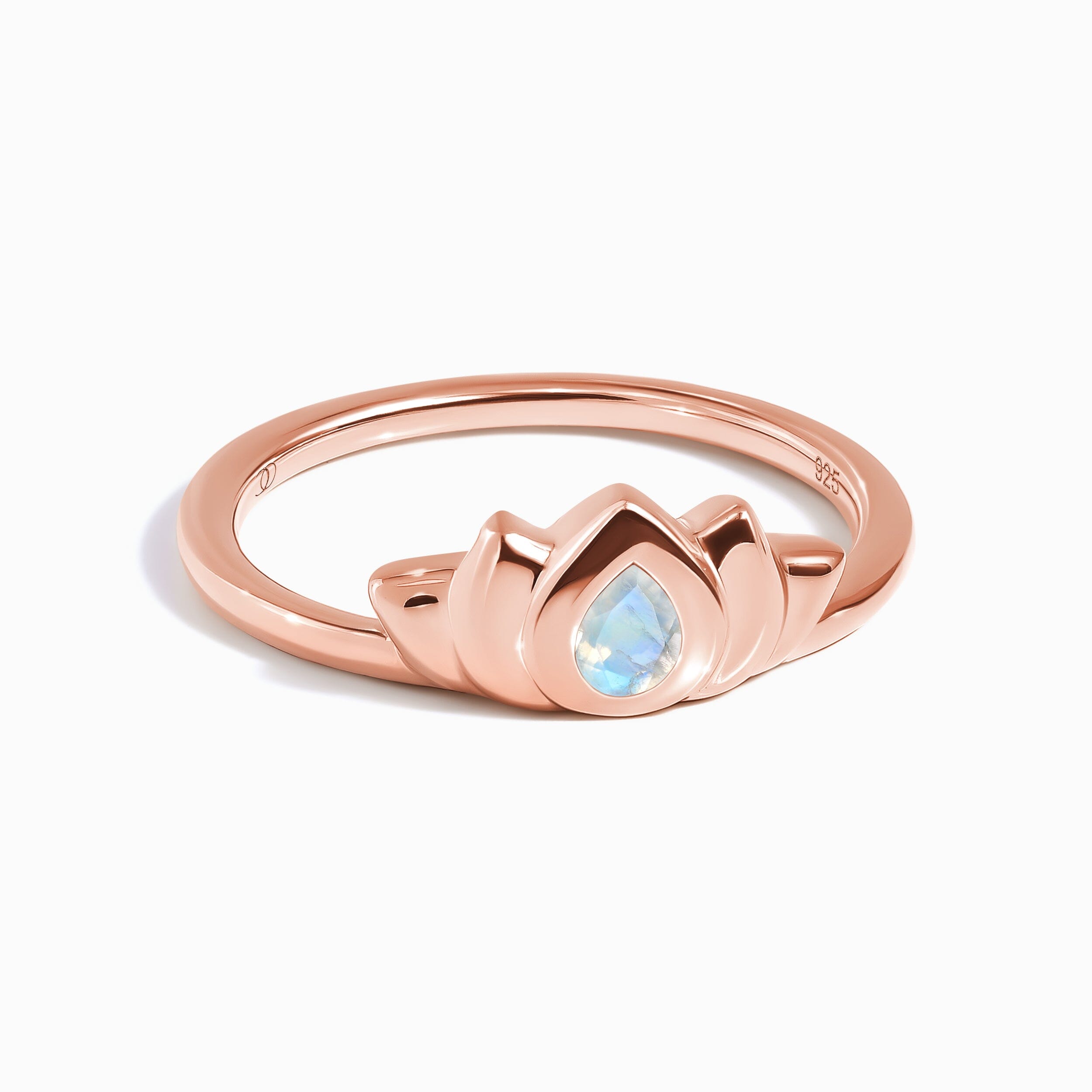 Moonstone Ring - Dainty Lotus、mySite、hinf8tx79