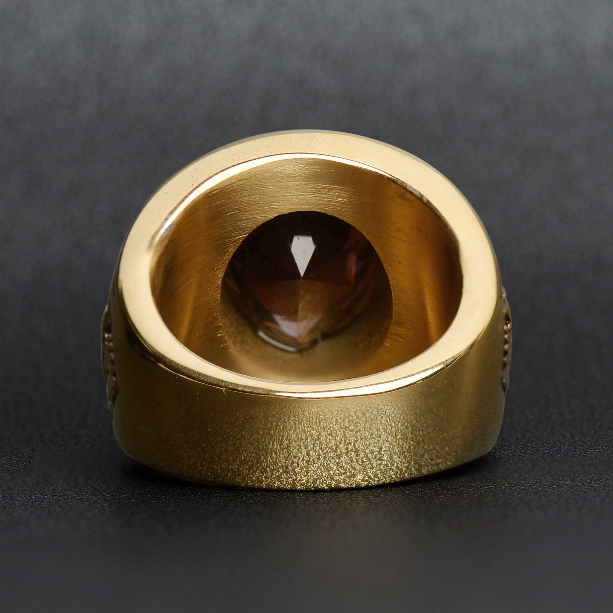 18K Gold PVD Stainless Steel Military Purple Heart Men's Ring / MCR6009、mySite、dreamappss