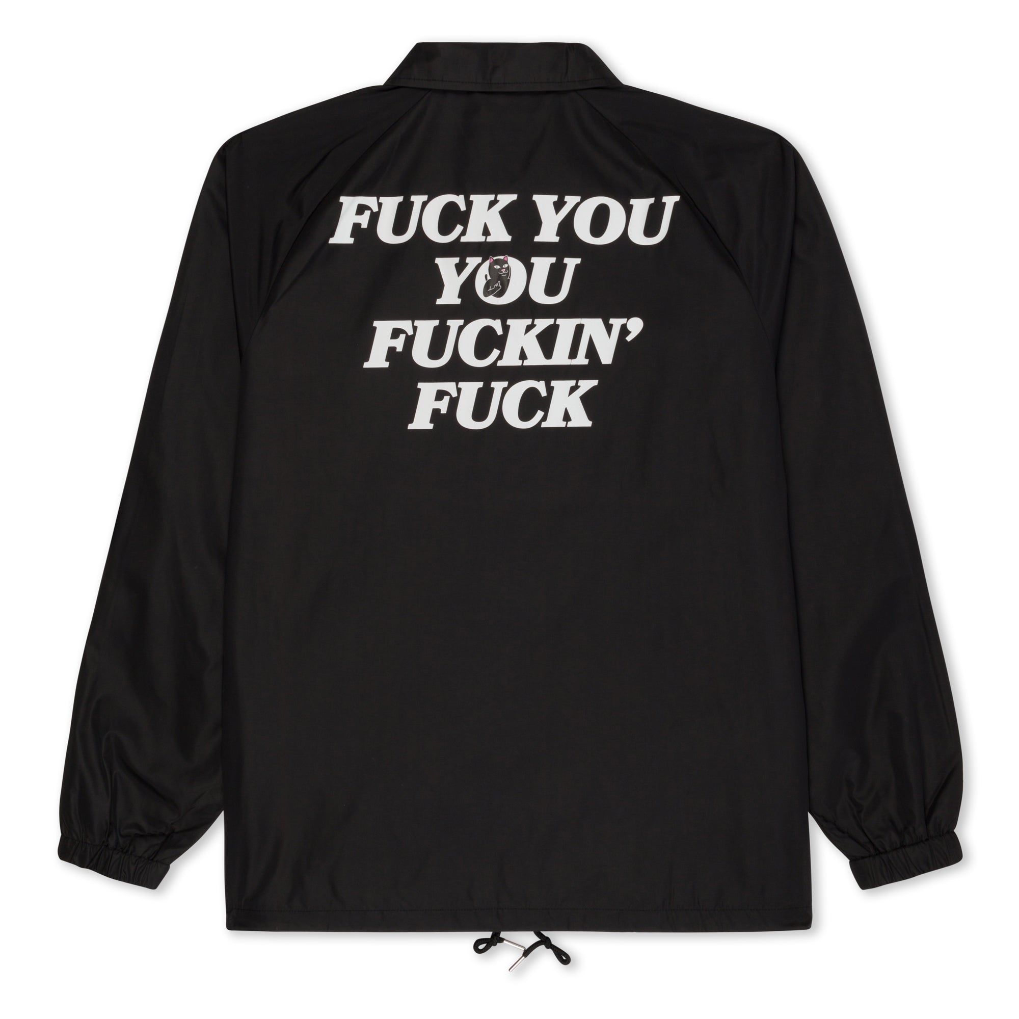  Fuckin Fuck Coaches Jacket (Black)、mySite、merchandisen