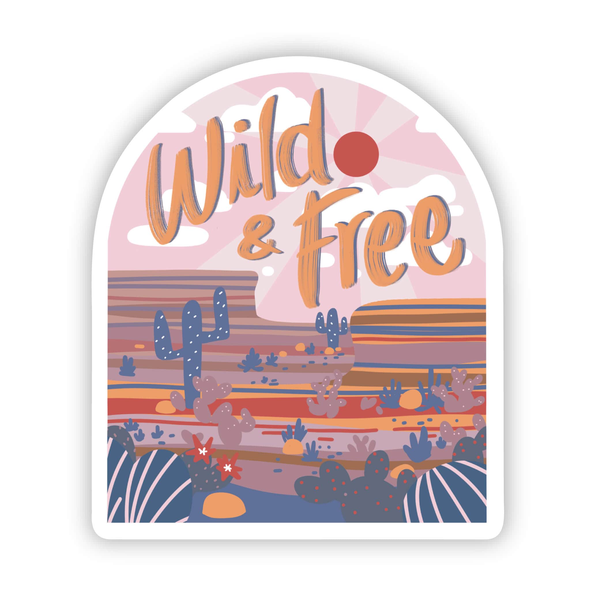 Western Wild & Free Sticker、mySite、ghnorth
