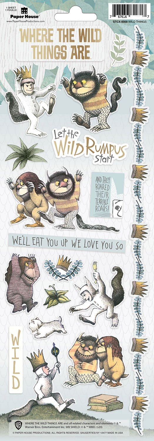  Scrapbook Stickers - Where the Wild Things Are Cardstock Sticker、mySite、ghnorth