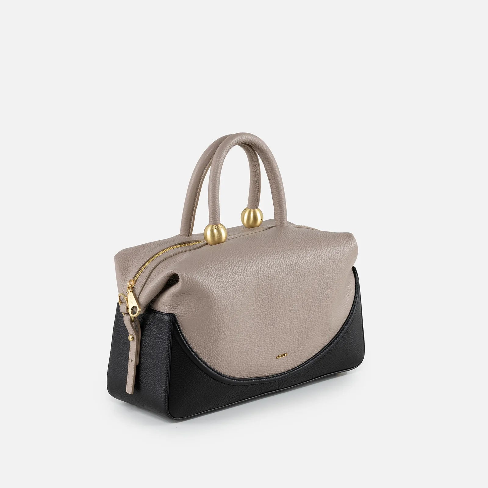 Arcadia Dione Large Top Handle Bag, Dollbic Avana-Nero、mySite、noshort