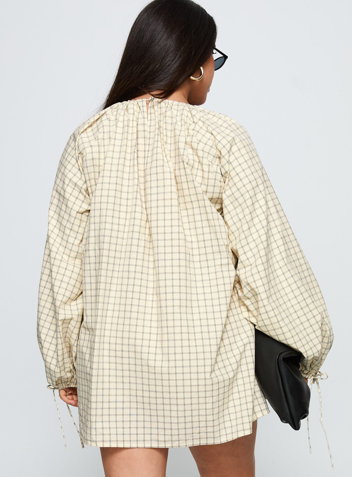 Preacher Playsuit White Check Curve、mySite、solidvoid