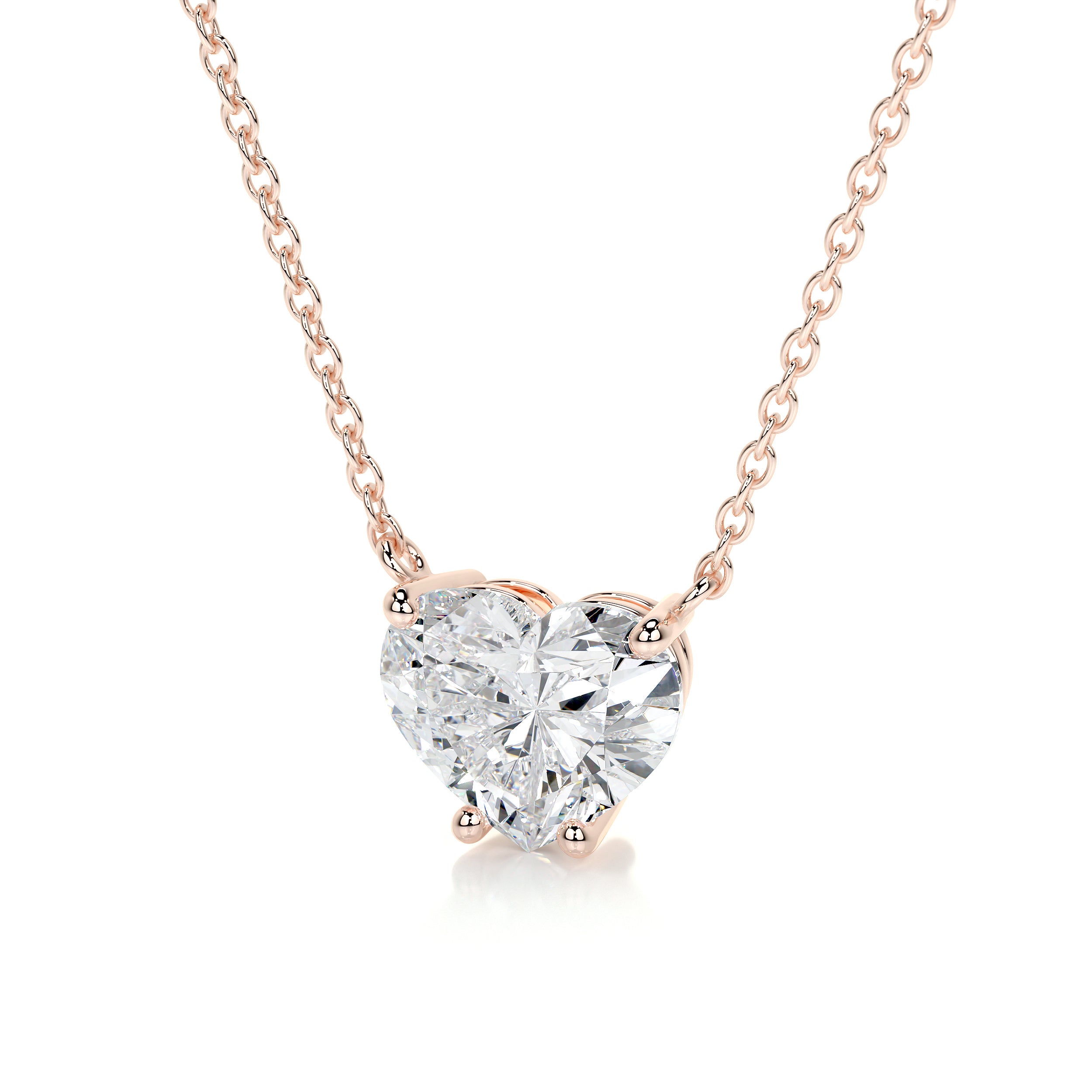 Betty Lab Grown Diamond Pendant -14K Rose Gold、mySite、hinf8tx79