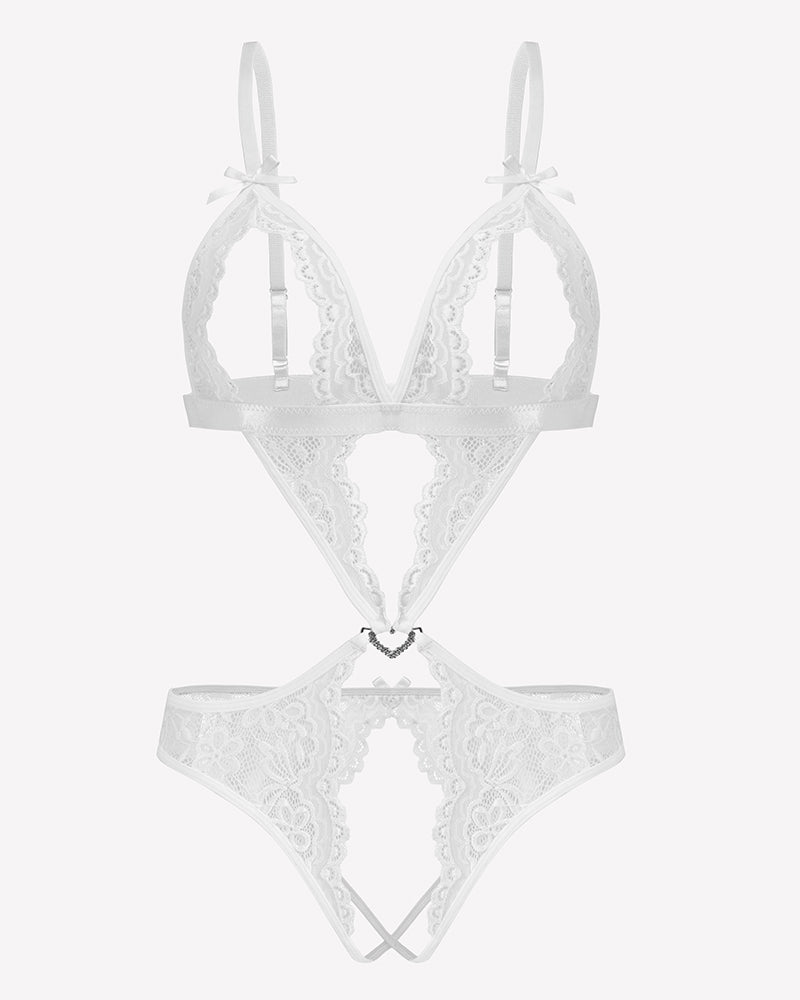 Lace Deep V Teddy Bodysuit、mySite、bengalsvssteelers