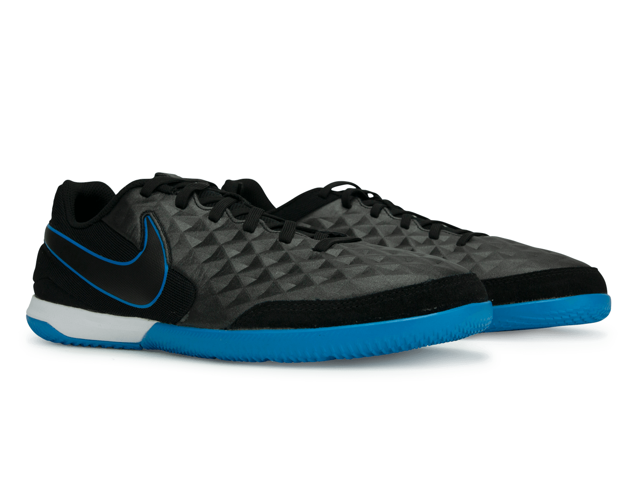 Nike Men's Tiempo Legend 8 Academy Indoor Soccer Shoes Black/Blue Hero、mySite、noshort