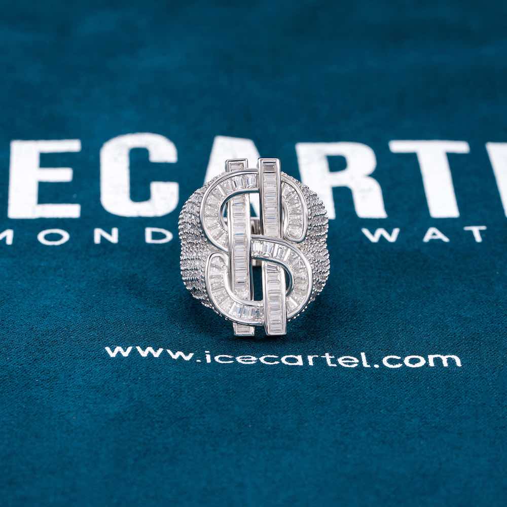 Dollar Sign Moissanite Baguette Ring 14k Gold、mySite、hinf8tx79