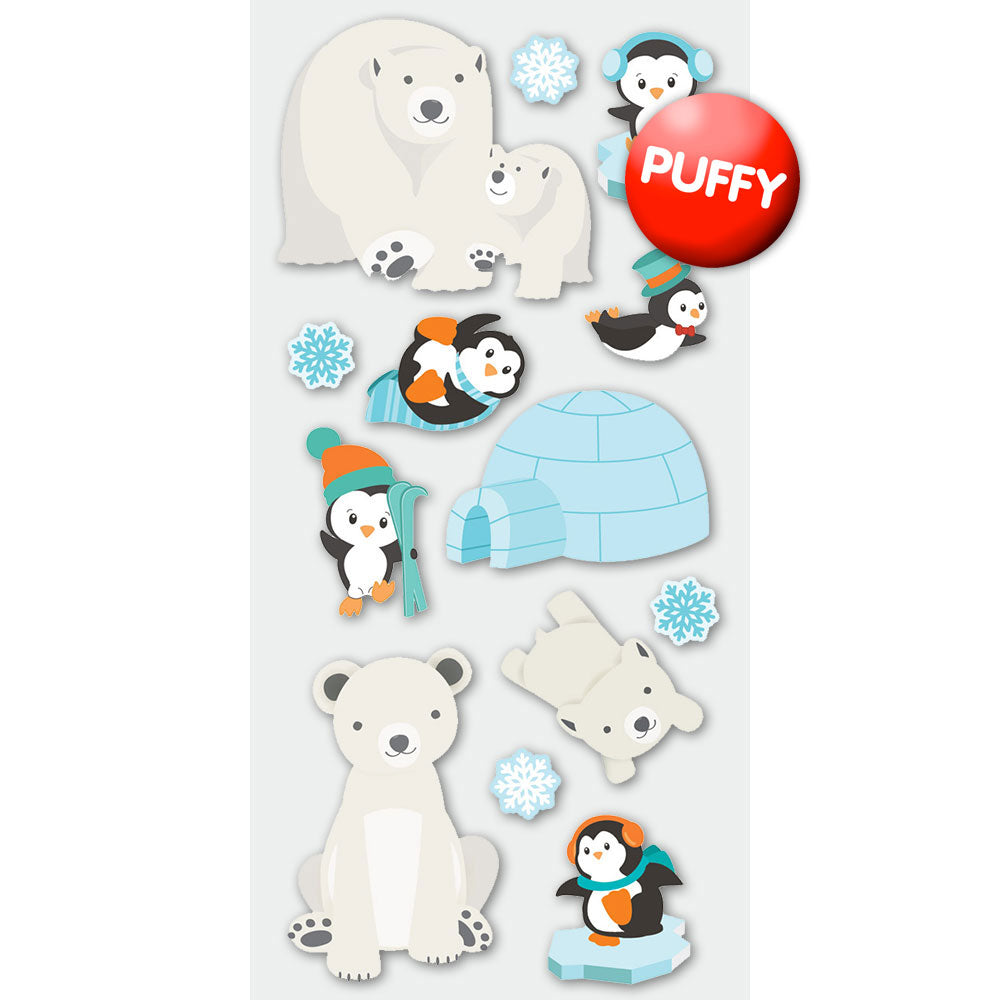  Polar Animals Puffy Stickers、mySite、ghnorth