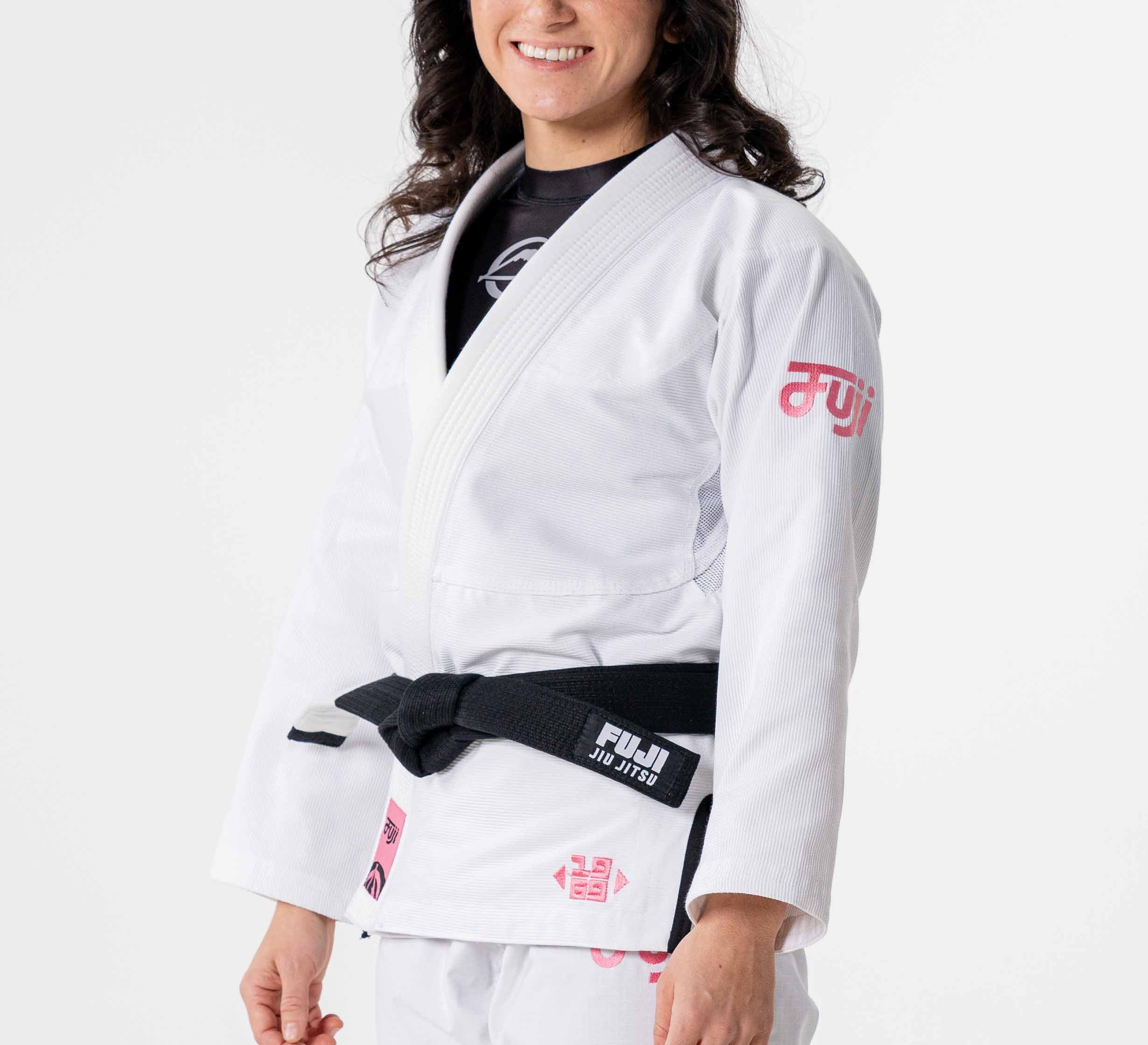 Womens Flow-Tech BJJ Gi White/Pink/Teal、mySite、gigharbornorthrealestate