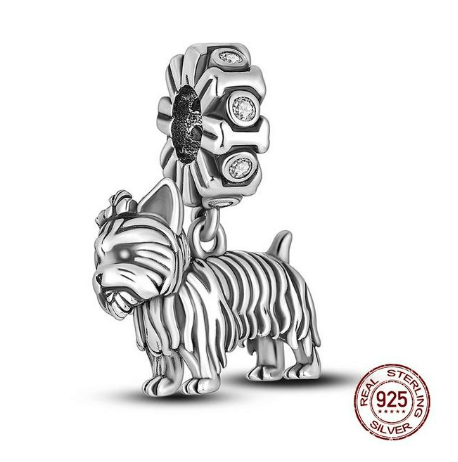 Dog Charm Collection Pandora Style Charms Sterling Silver Boston, Frenchie, Chi, Schnauzer, Puppy、mySite、g9winljtr