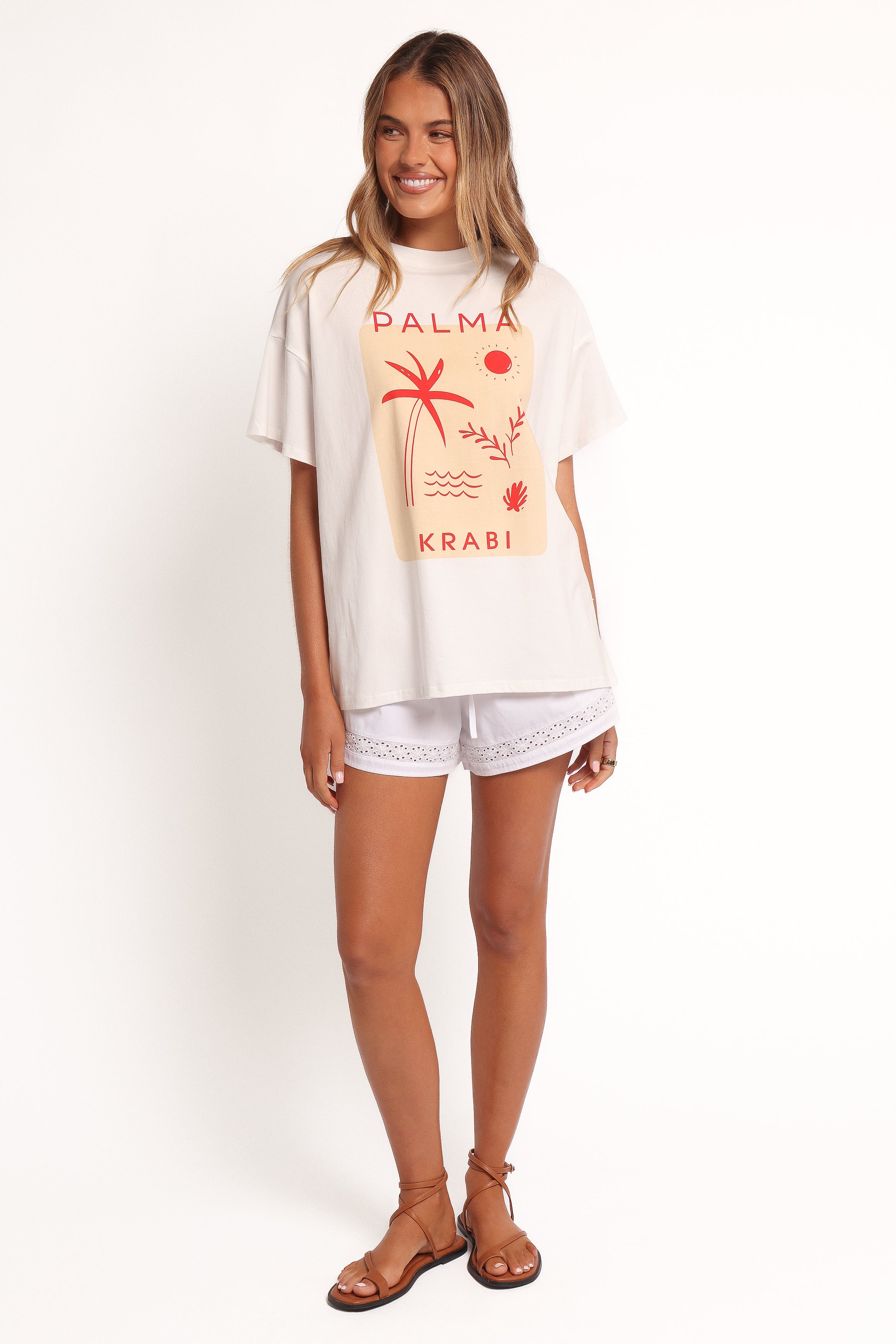  Krabi Beach Graphic Tee - White、mySite、sugarbowlscore