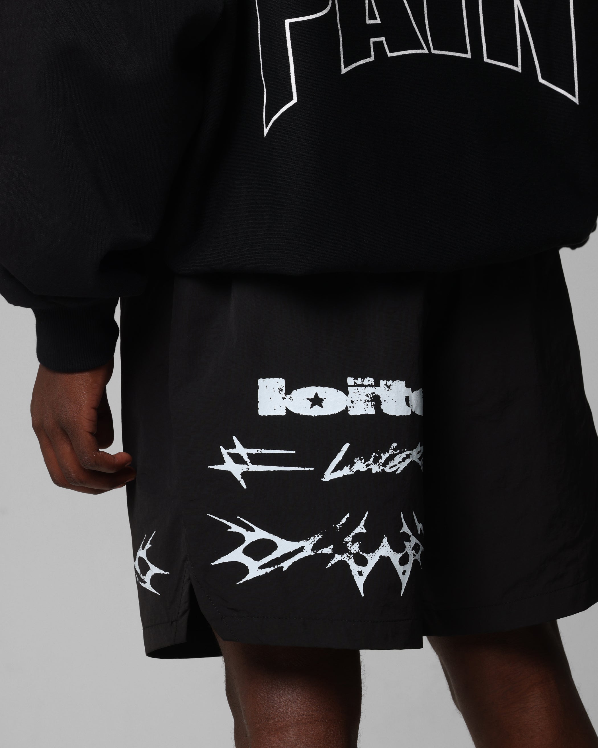 Loiter Stacked Metal Walk Shorts Black、mySite、zt4zffjzw