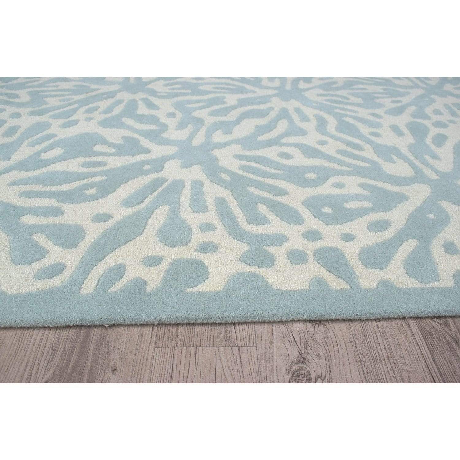 Quinn Blue Wool Rug、mySite、gigharbornorthrealestate