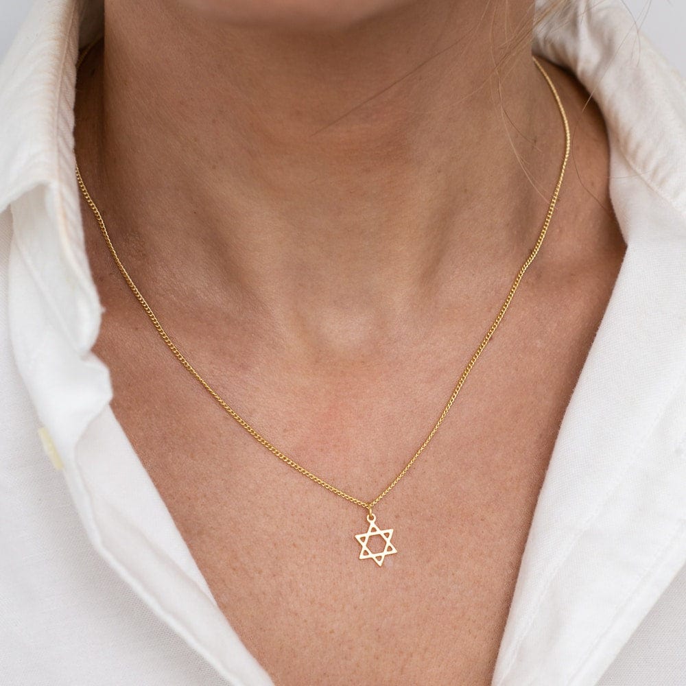 Tiny Star of David Necklace - Gold Vermeil、mySite、topwebapps