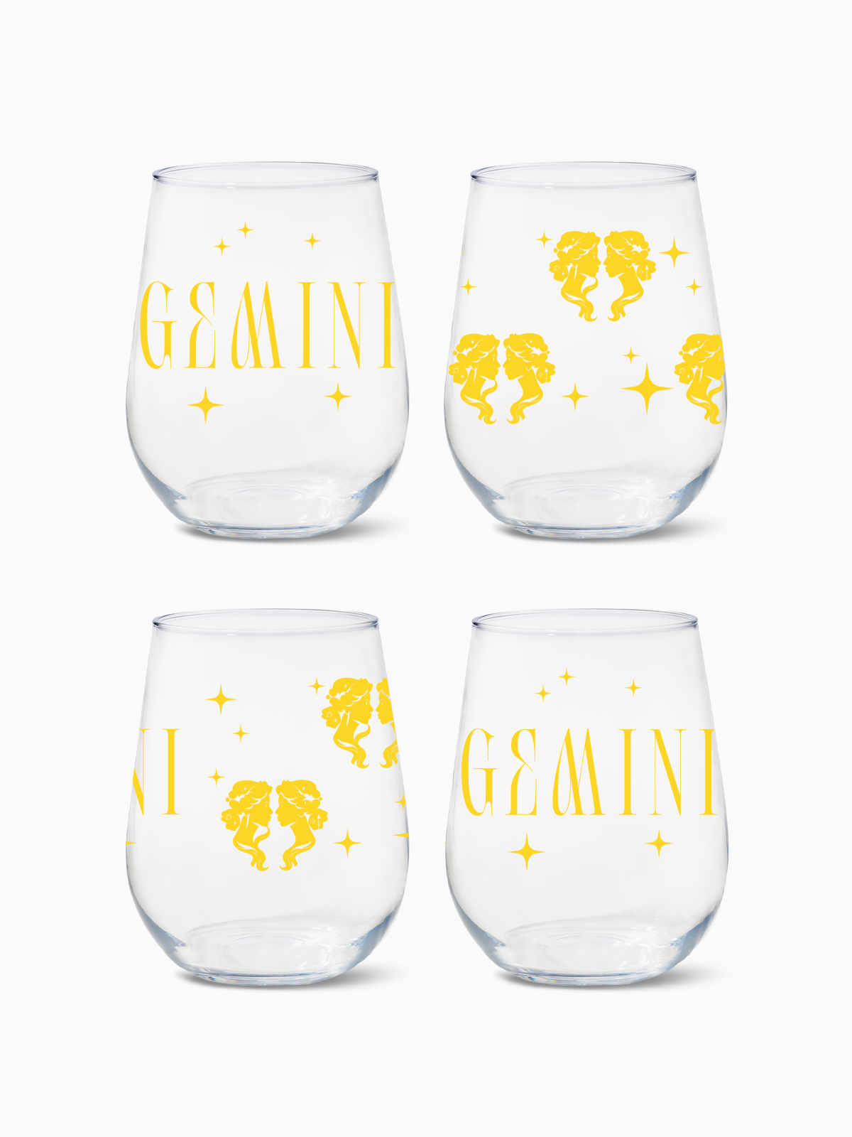 Gemini - RESERVE 16oz Stemless Wine Tritan Copolyester Glass、mySite、camillekostekn