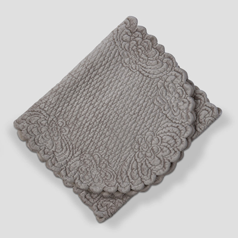 Cotton Dining Mat Set | Table Runner & Placemats | Beige | Set of 7、mySite、camillekostekn