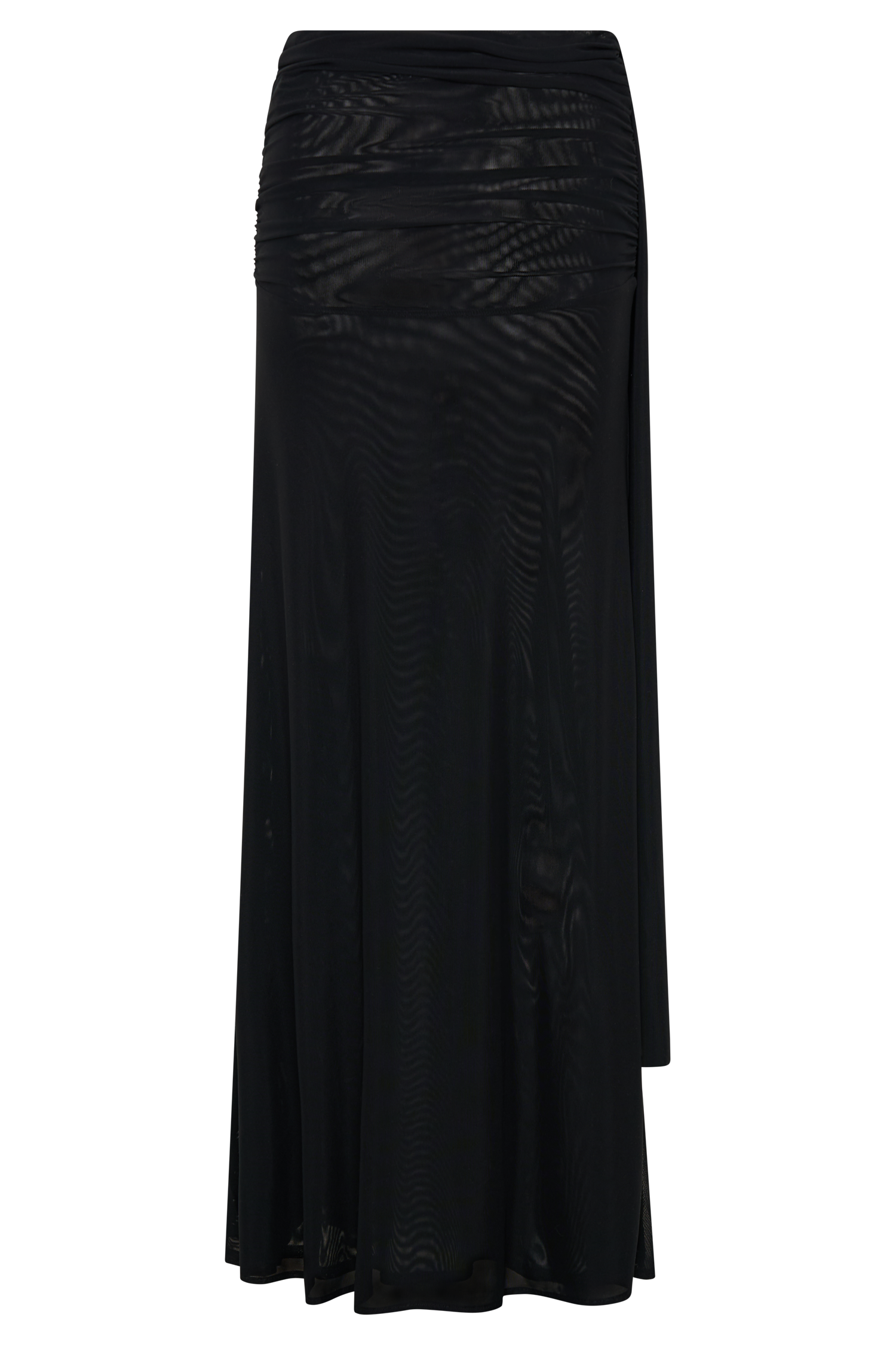 Arna Mesh Maxi Skirt - Black、mySite、solidvoid