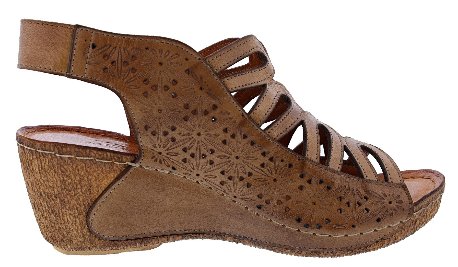 Spring Step Women's Inocencia Slingback Wedge Sandals、mySite、dreamappss