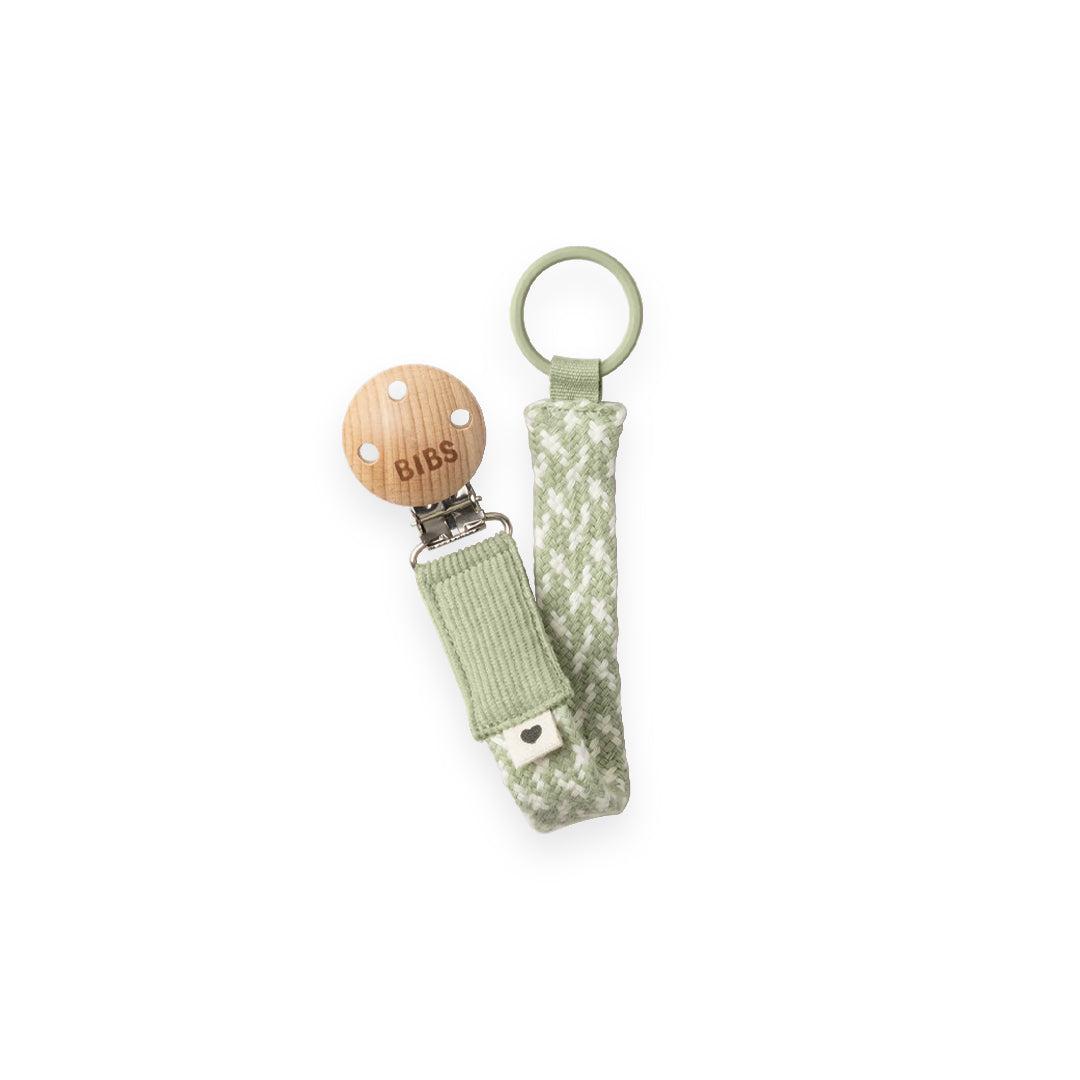  BIBS Paci Braid Pacifier Clip - Sage + Ivory、mySite、merchandisen