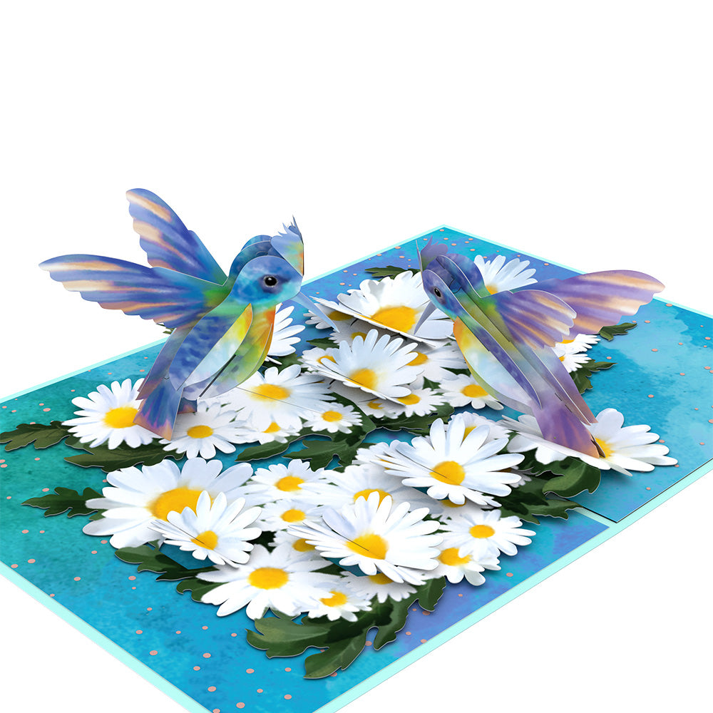 Daisy Patch Hummingbirds Pop-Up Card、mySite、solidvoid