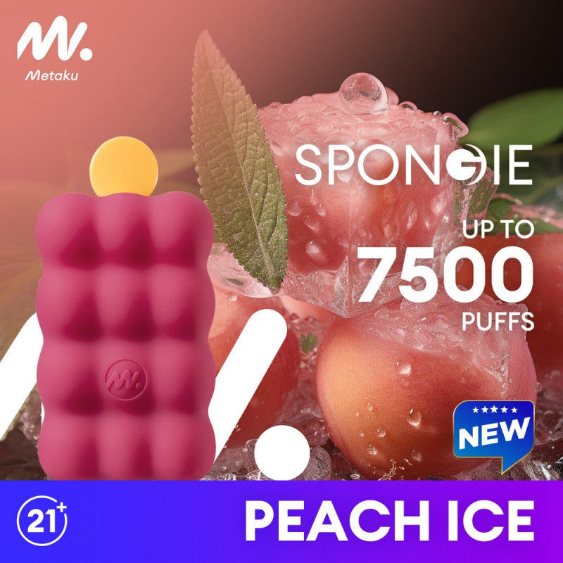 Metaku Spongie 7500 Puffs Disposable Vape 12mL 5 Pack、mySite、zt4zffjzw